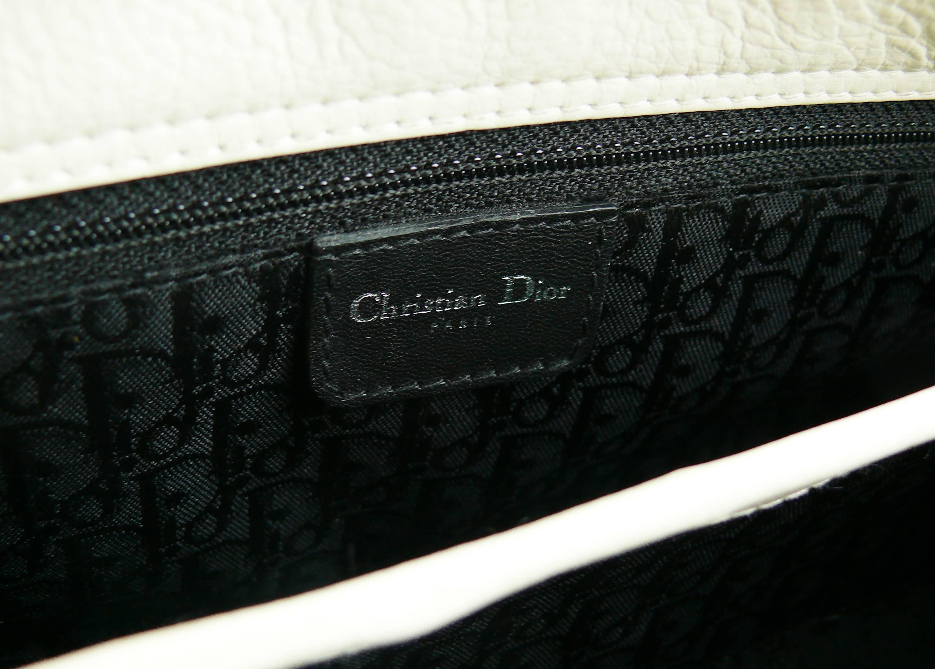 Christian Dior Off White Cannage East West Lady Dior Handbag 2