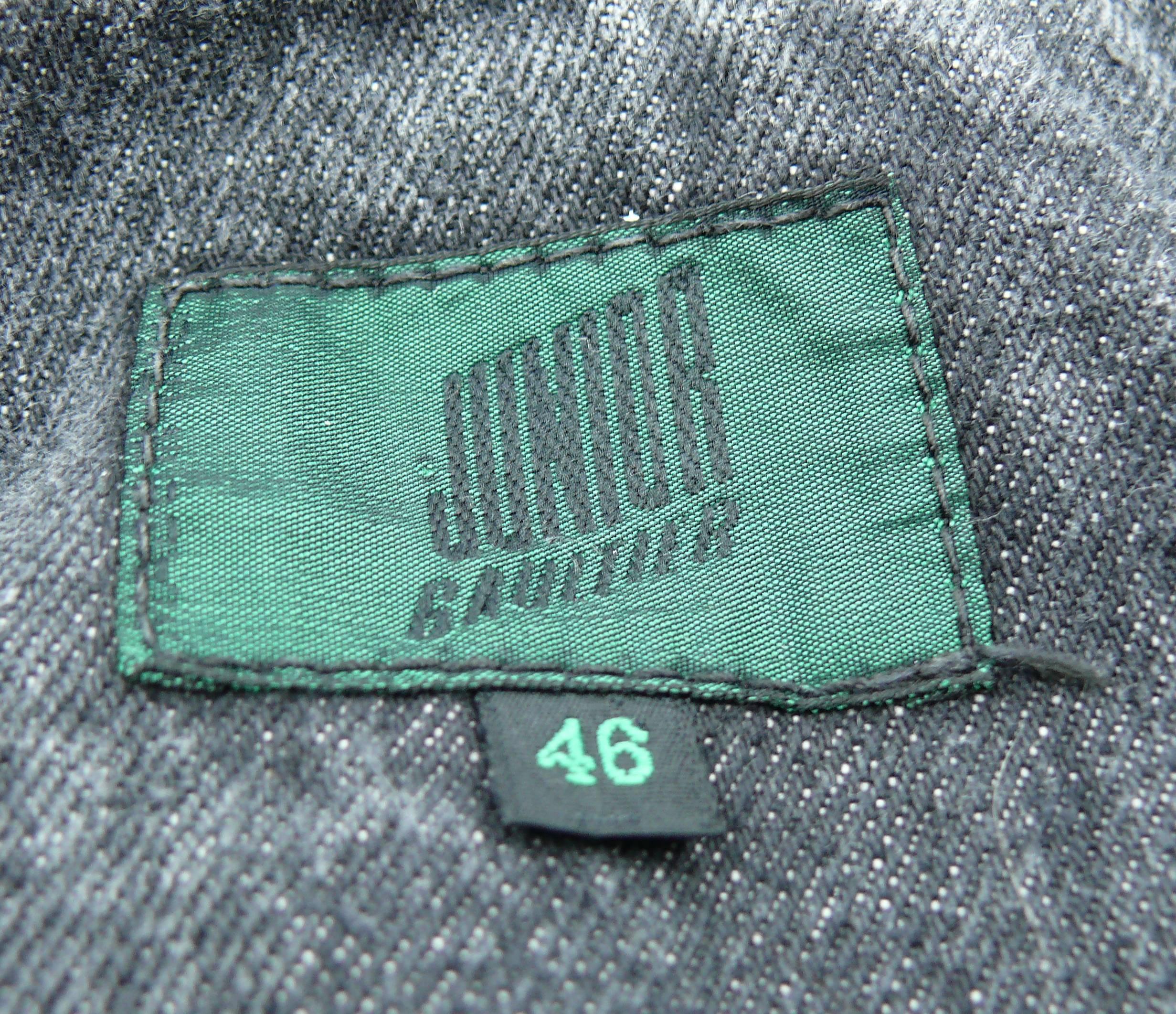 Jean Paul Gaultier Junior Vintage Black Denim Iconic Corset Style Jacket 2