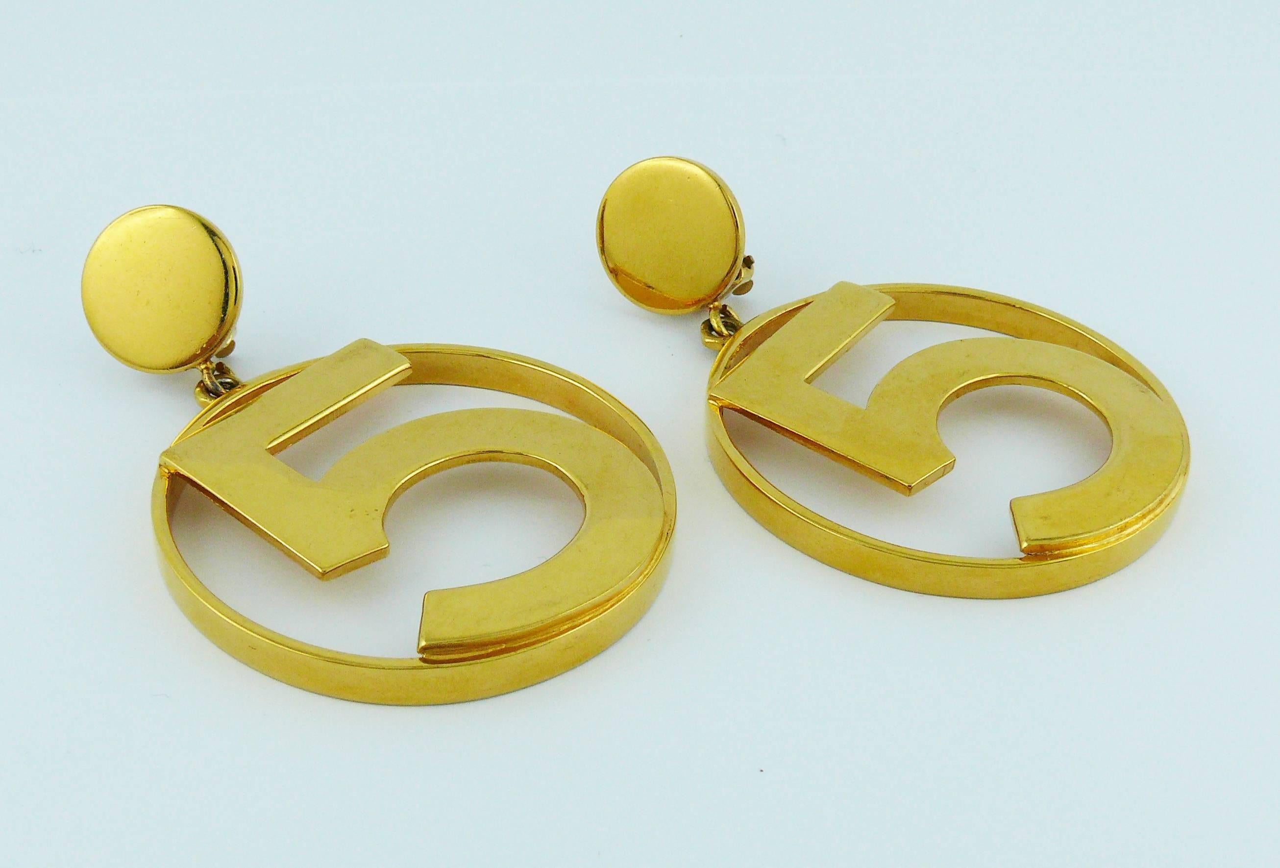 chanel number 5 earrings