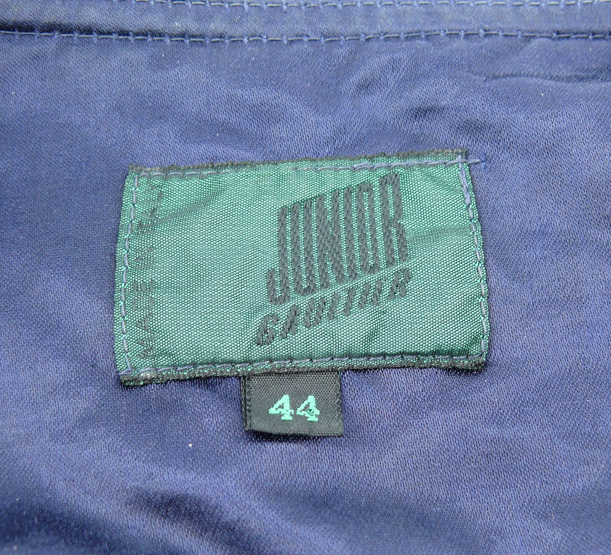 Jean Paul Gaultier Junior Vintage Navy Blue Iconic Corset Style Jacket 4