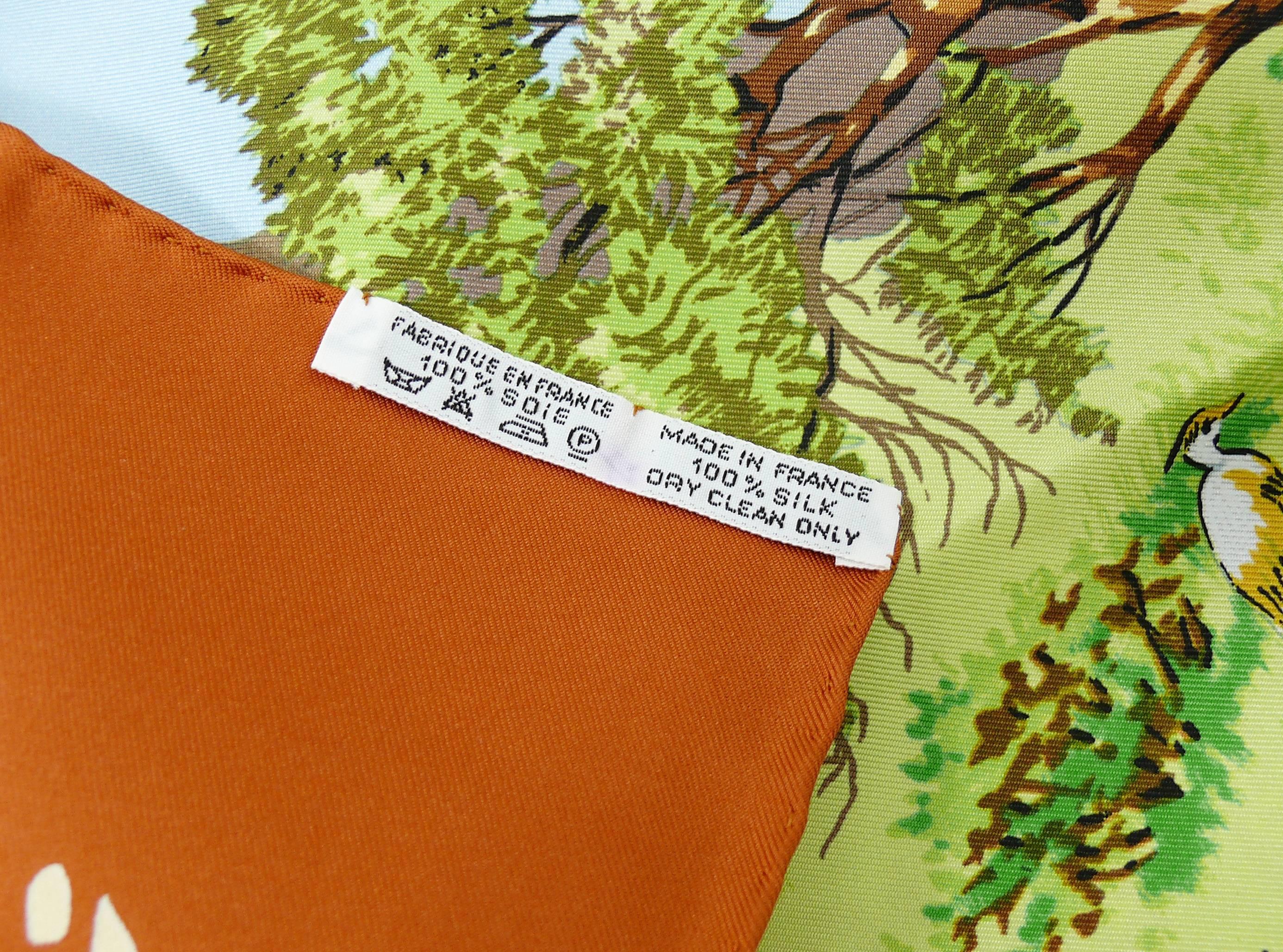 Hermès Vintage Silk Carre Scarf 