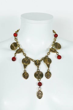 Guy Laroche Vintage African Inspired Necklace