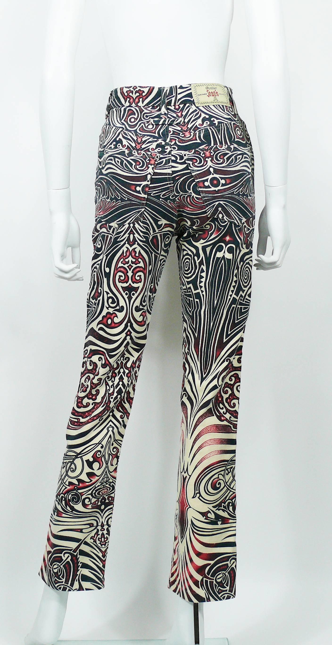 Jean Paul Gaultier Vintage Aboriginal Maori Tattoo Pants Trousers at ...