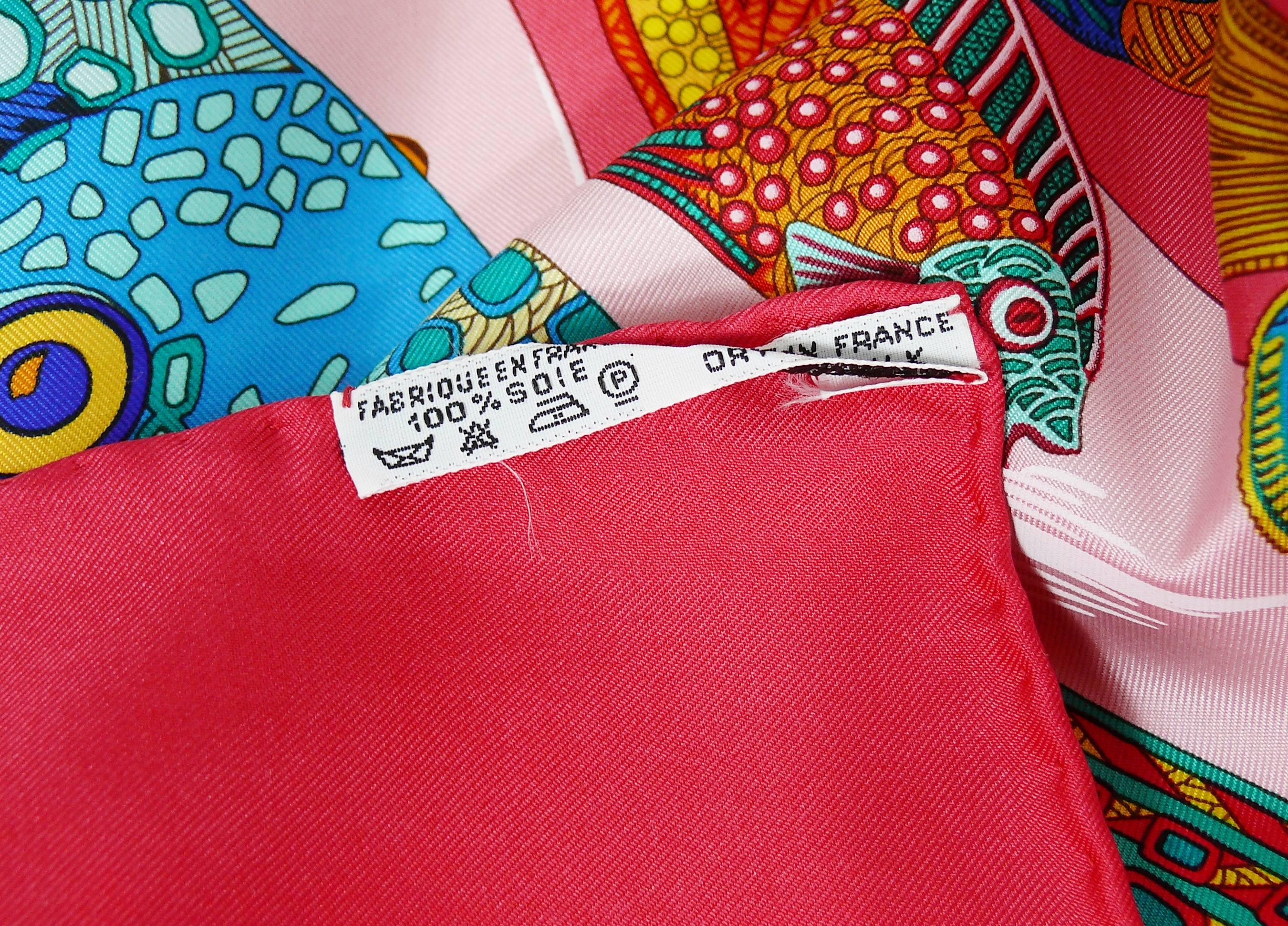 Hermes Vintage Silk Carre Scarf 