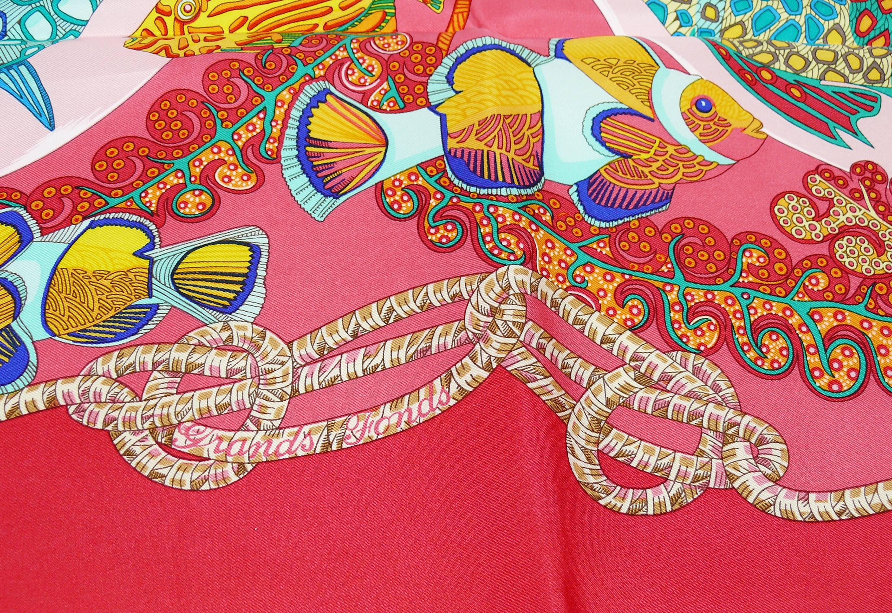 Hermes Vintage Silk Carre Scarf 
