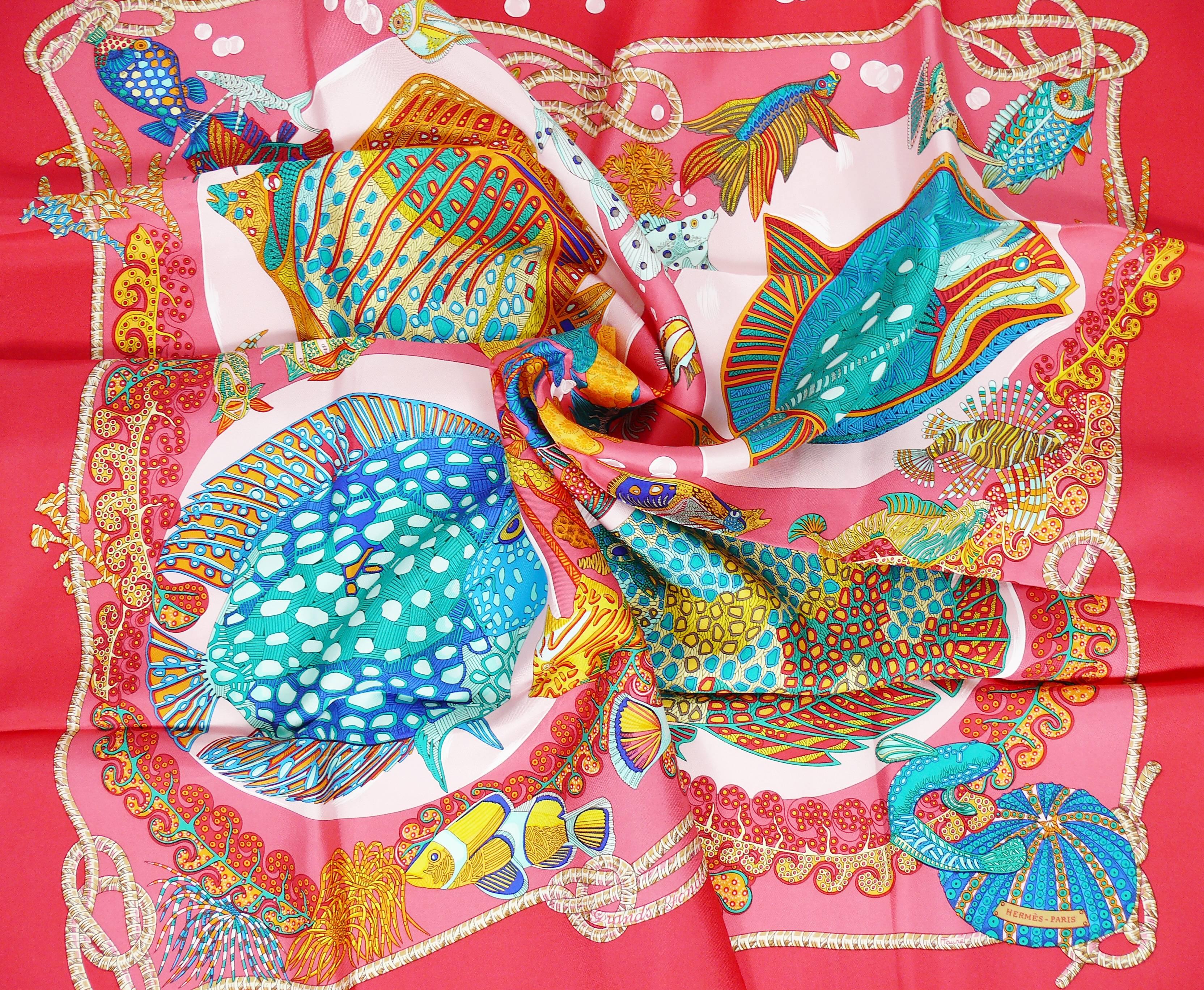 Hermes Vintage Silk Carre Scarf 