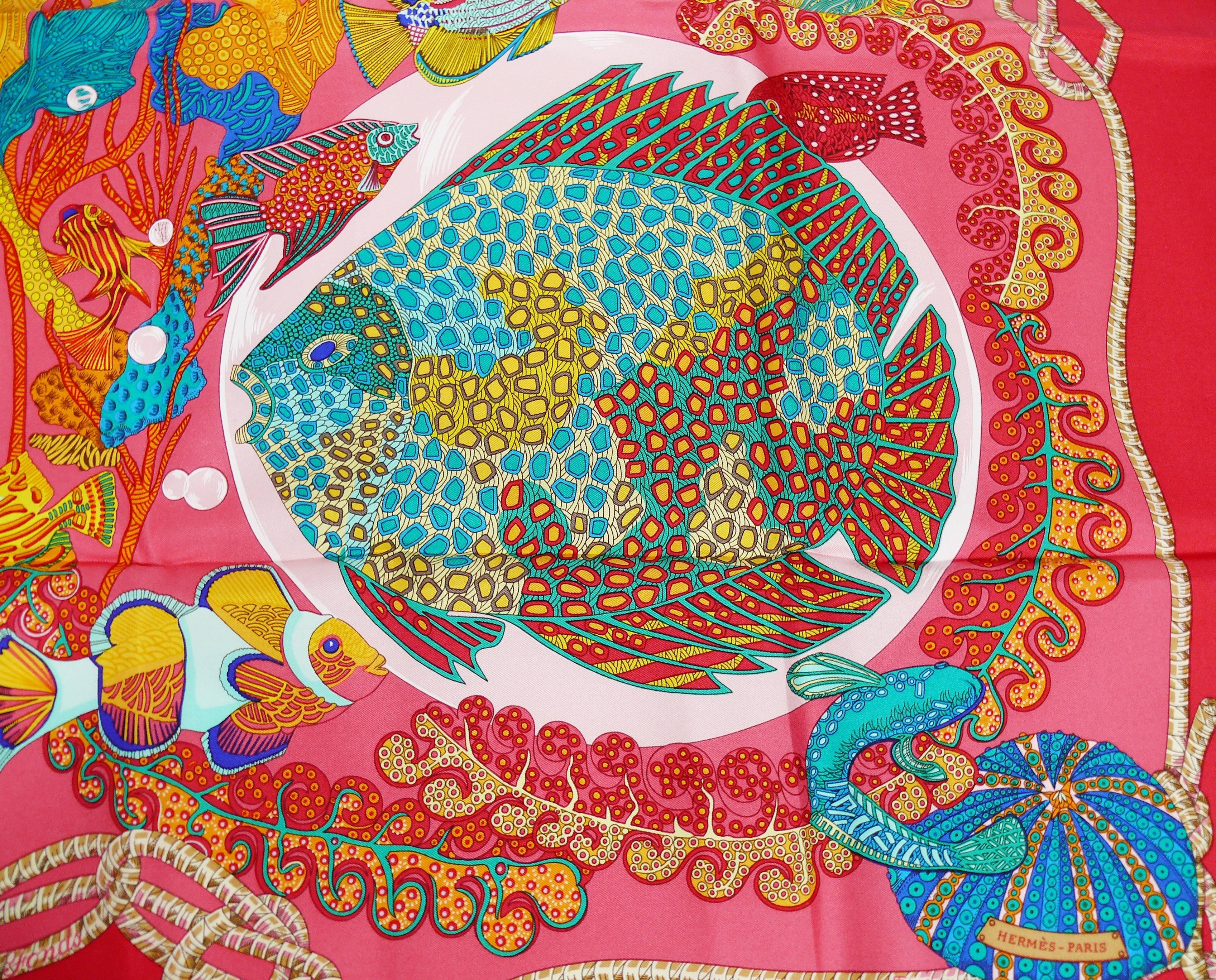 Hermes Vintage Silk Carre Scarf 
