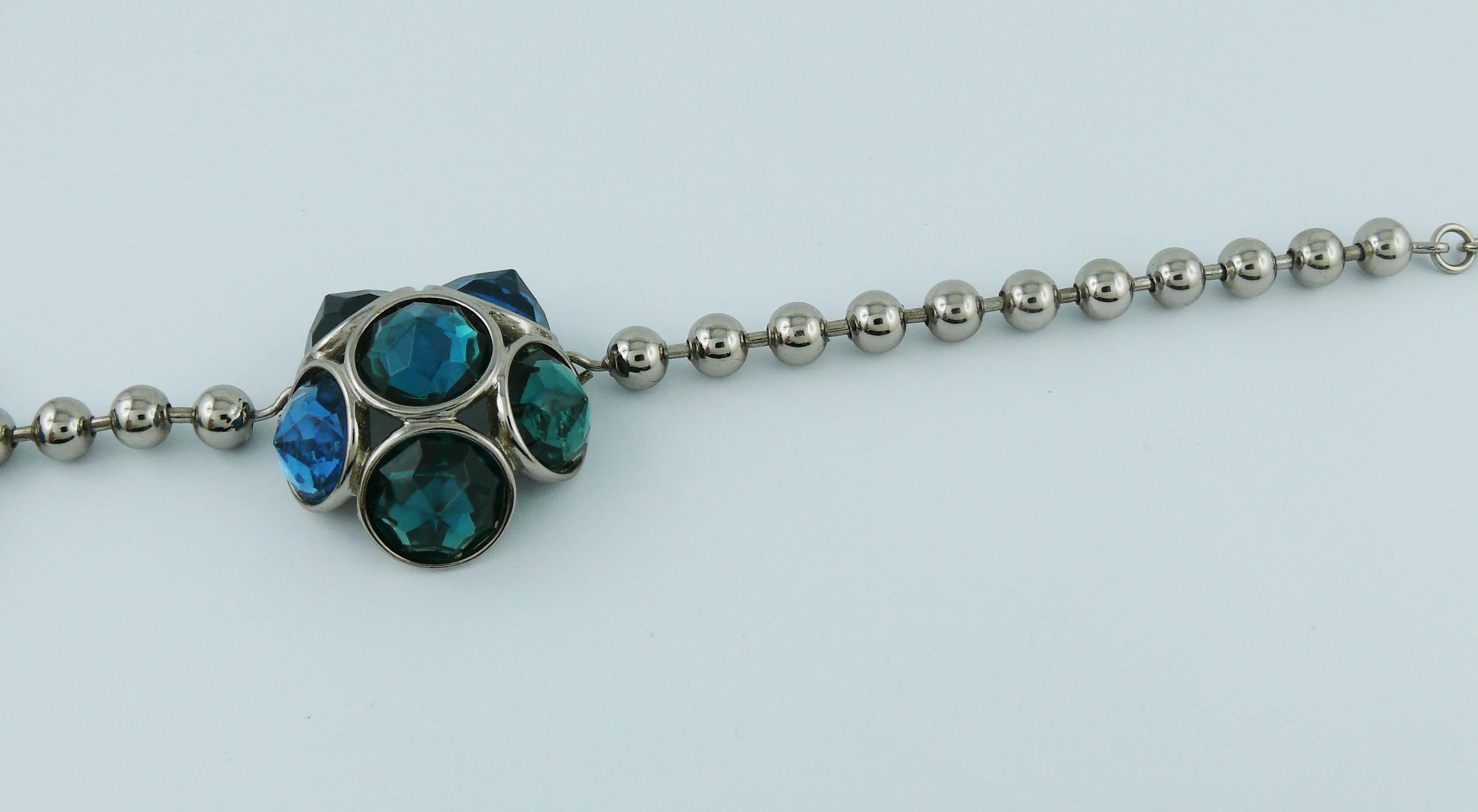 Yves Saint Laurent YSL Collana gioiello vintage in argento in vendita 1
