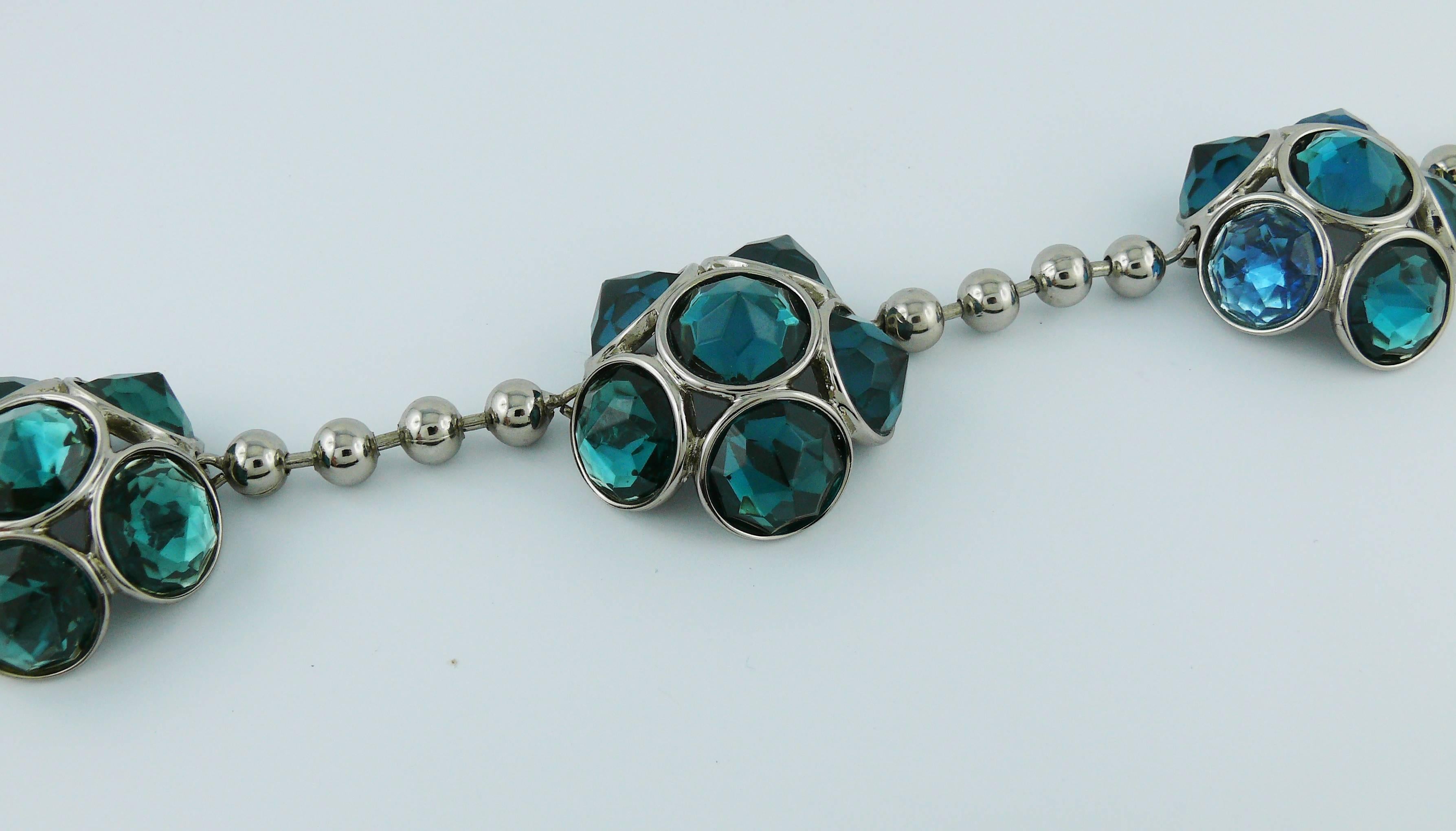 Yves Saint Laurent YSL Collana gioiello vintage in argento in vendita 2
