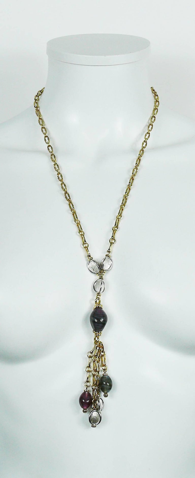 Christian Dior Vintage Tassel Necklace For Sale at 1stDibs