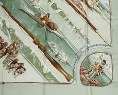 Hermes Vintage Silk Carre Scarf "Gronland" by Philippe Ledoux