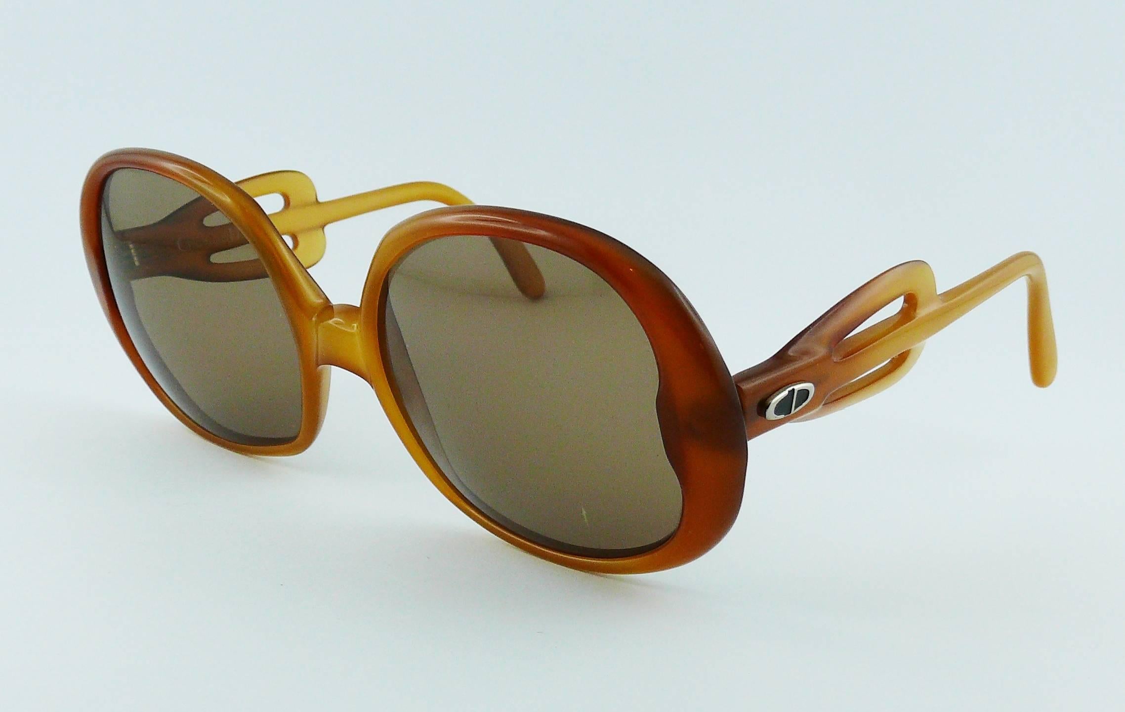 Brown Christian Dior Vintage Sunglasses