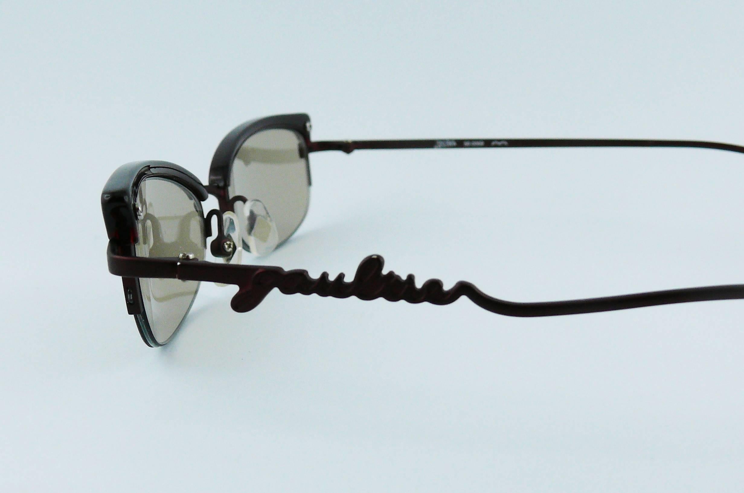 Gray Jean Paul Gaultier Cat Eye Sunglasses Model 56-0069