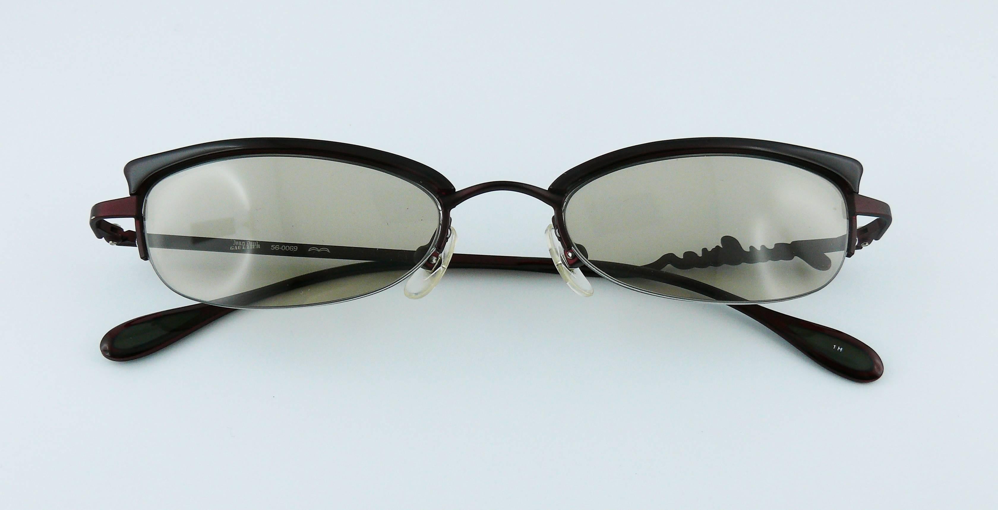 Jean Paul Gaultier Cat Eye Sunglasses Model 56-0069 In Excellent Condition In Nice, FR