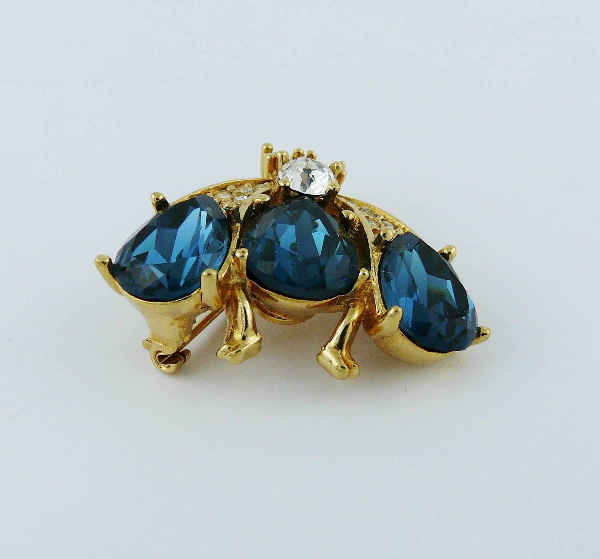 Christian Dior Jewelled Iconic Bee Brooch In Good Condition In Nice, FR
