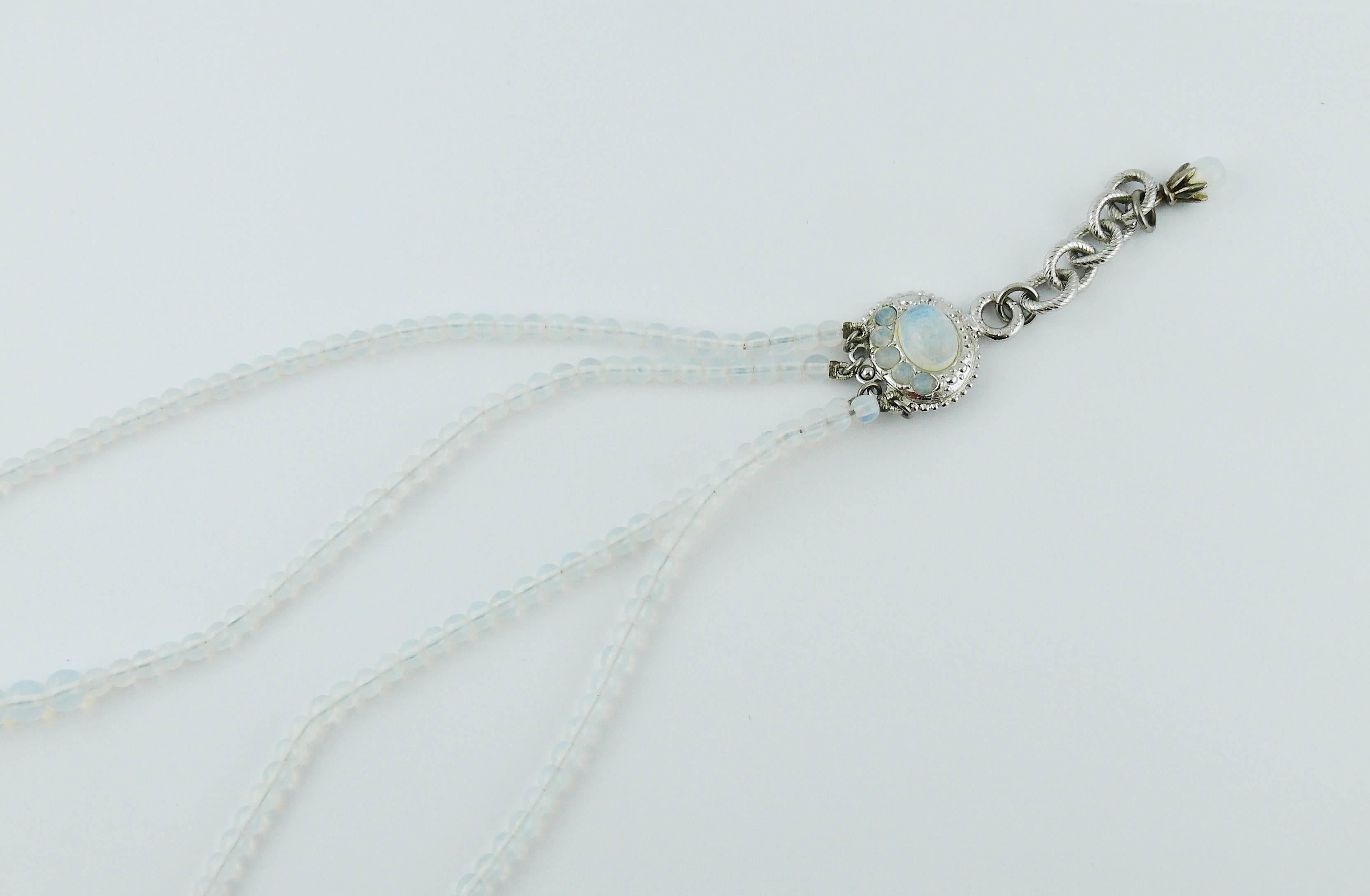 Christian Dior Opalescent Drapery Necklace In Excellent Condition In Nice, FR