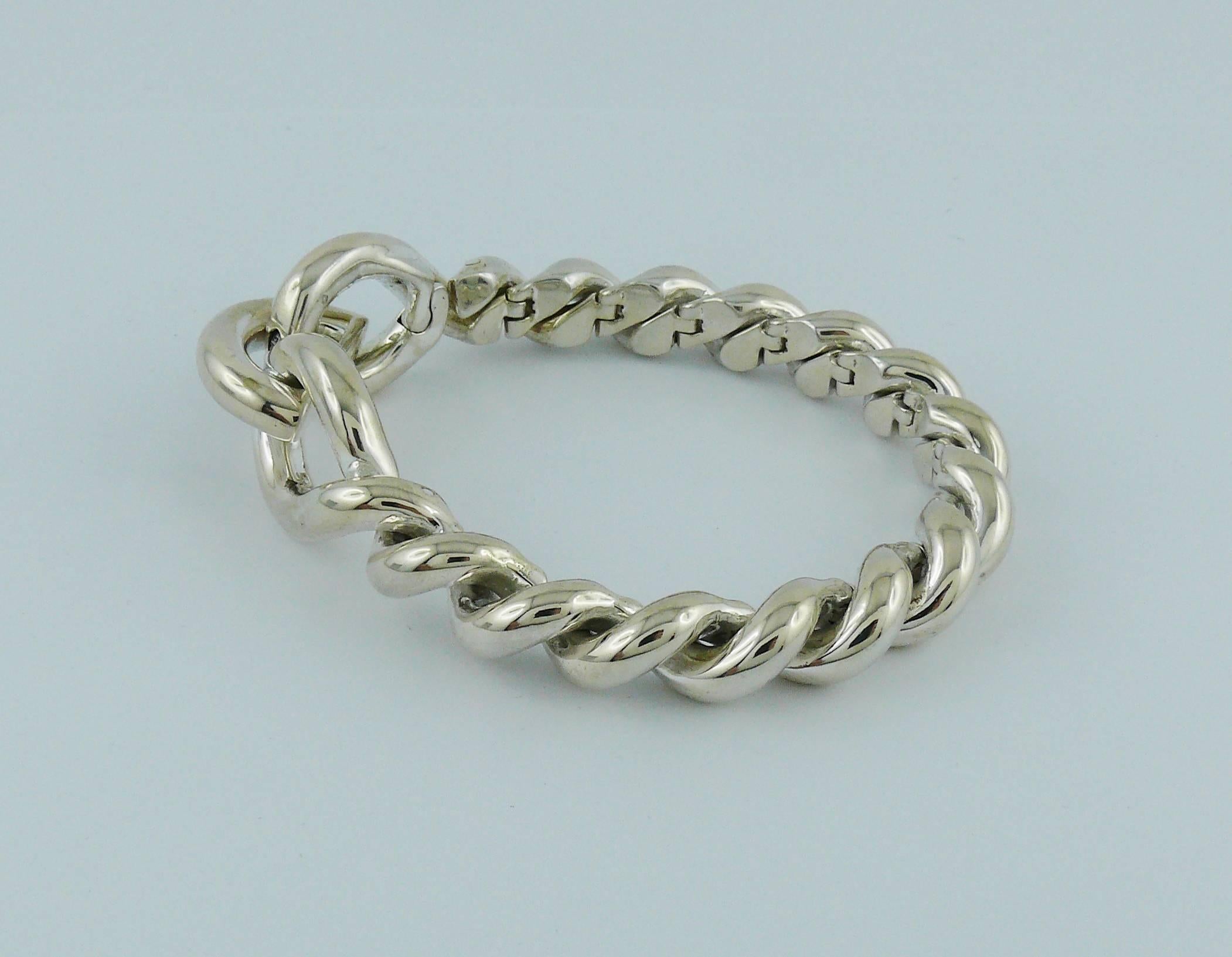 Hermès Vintage Silver Torsades Bracelet 1