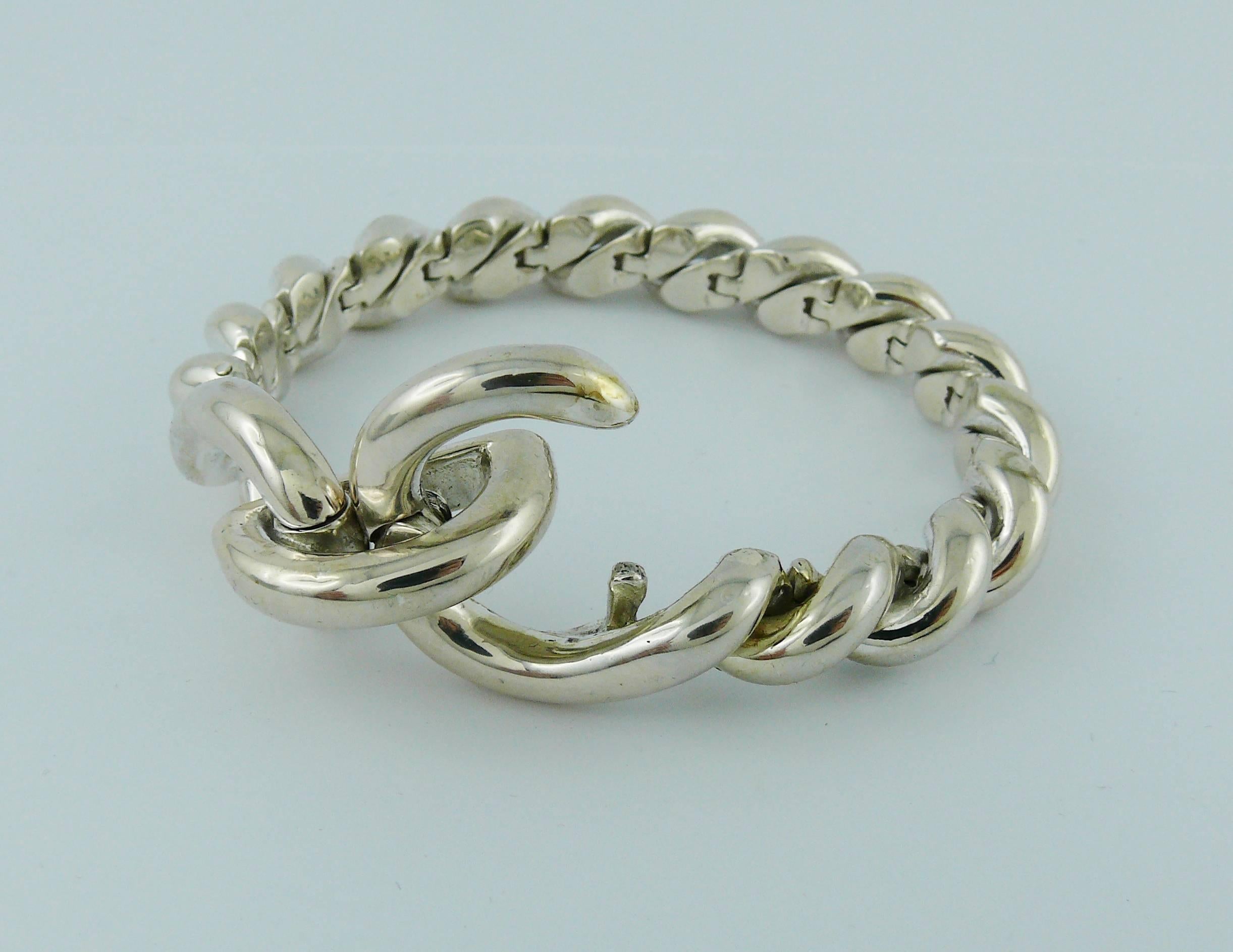 Hermès Vintage Silver Torsades Bracelet 2