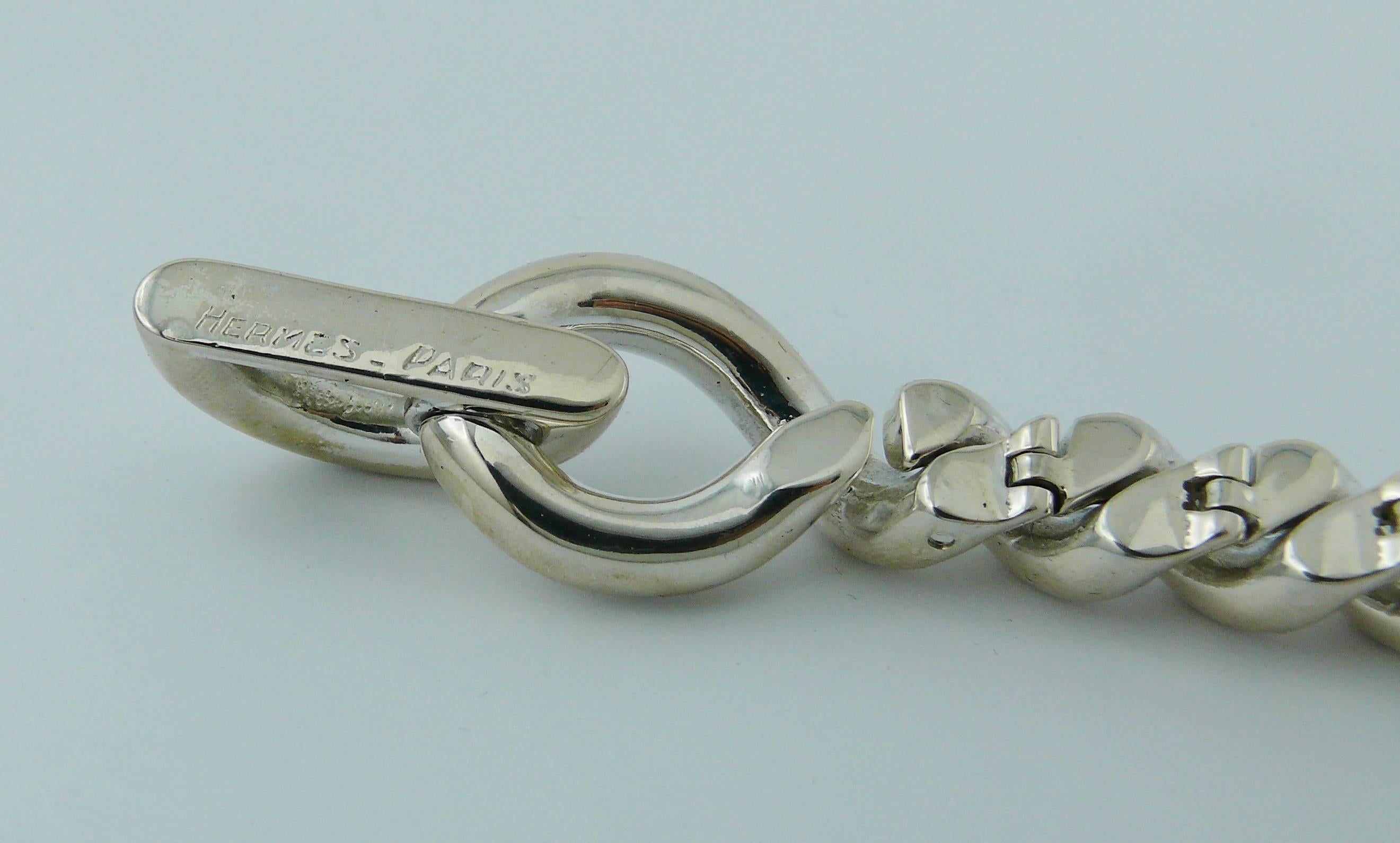 Hermès Vintage Silver Torsades Bracelet 4