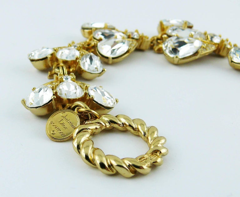 Christian Dior Boutique Vintage Iconic Jewelled Bee Bracelet at 1stDibs