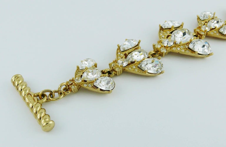 Christian Dior Boutique Vintage Iconic Jewelled Bee Bracelet at 1stDibs