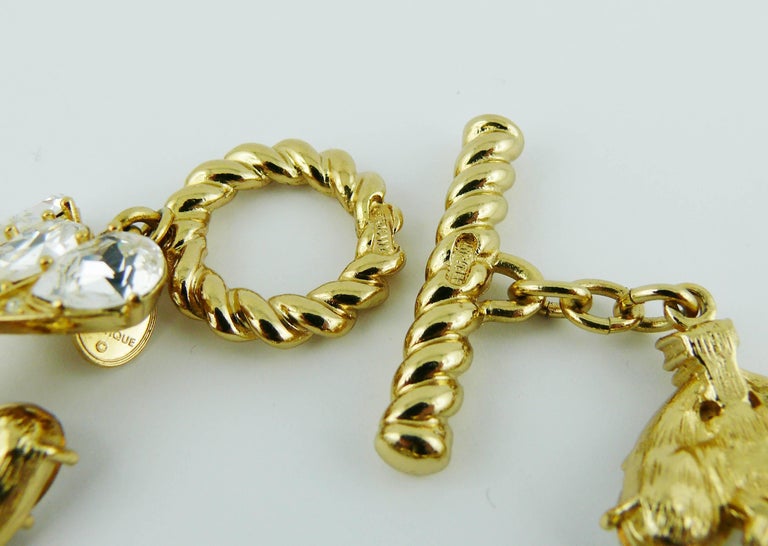 Christian Dior Boutique Vintage Iconic Jewelled Bee Bracelet at 1stDibs