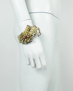 Liliane Muller, bracelet à pinces vintage
