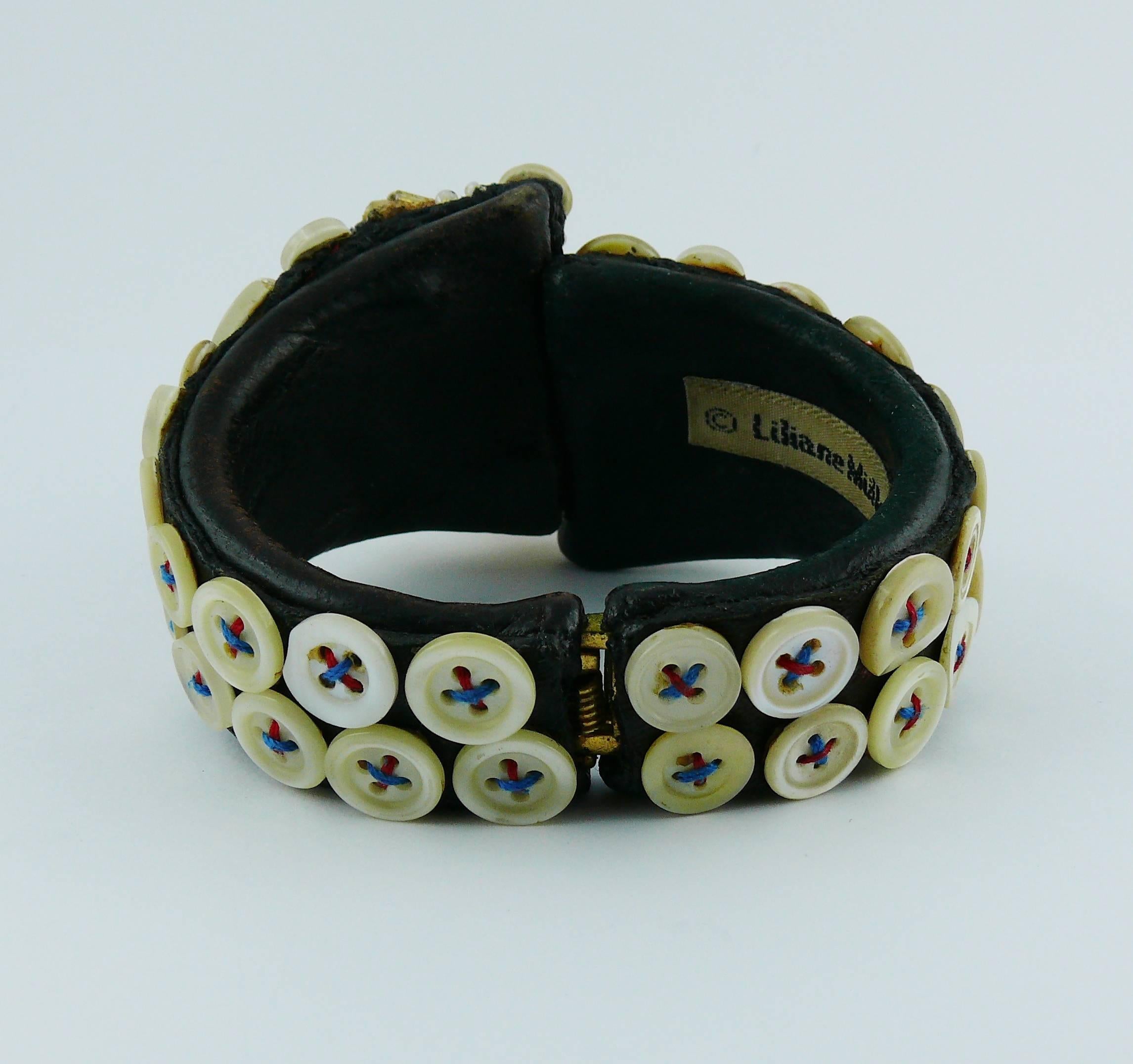 Liliane Muller Vintage Clamper Bracelet In Good Condition For Sale In Nice, FR