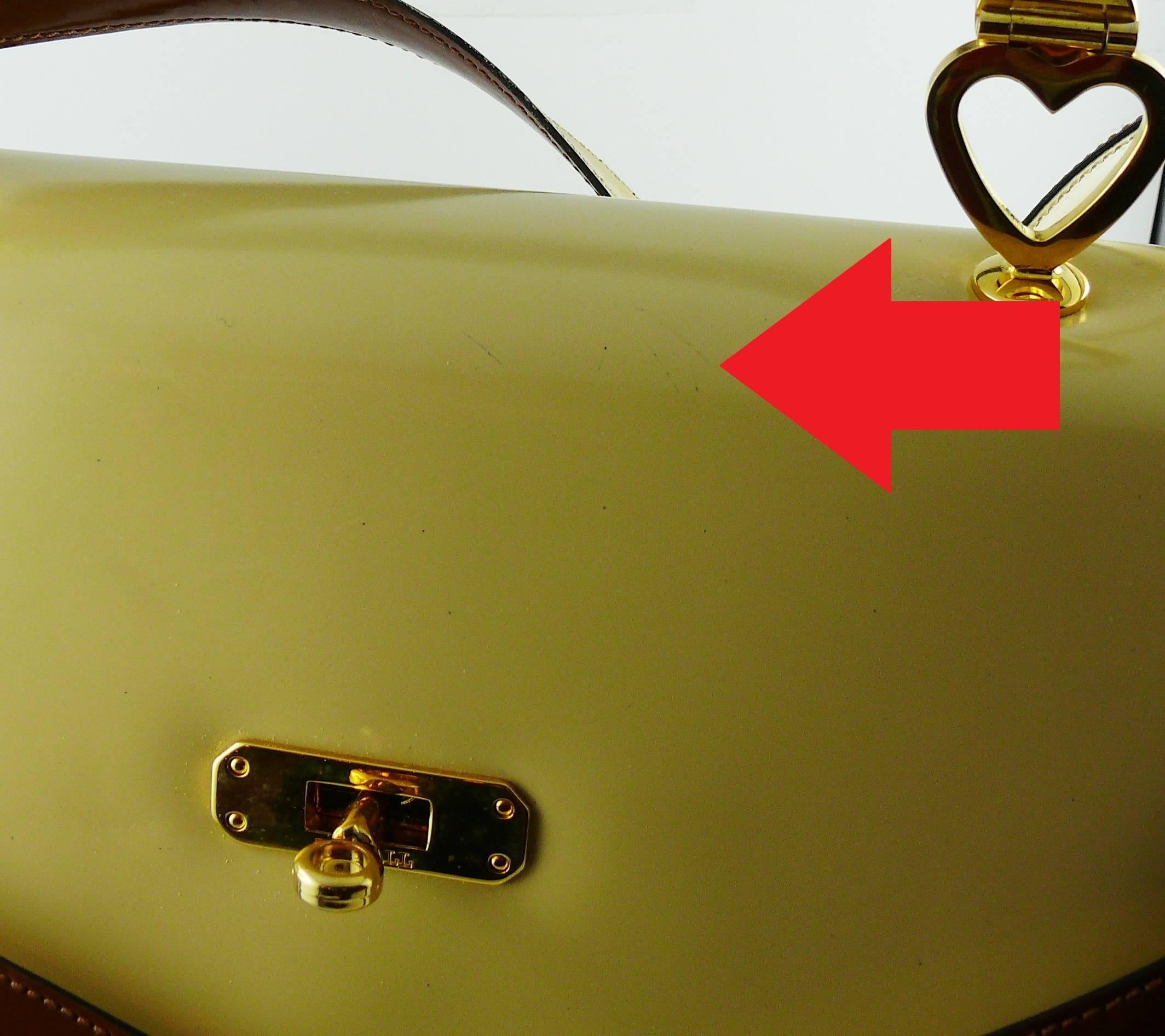 Moschino Vintage Color Block Leather Handbag 10