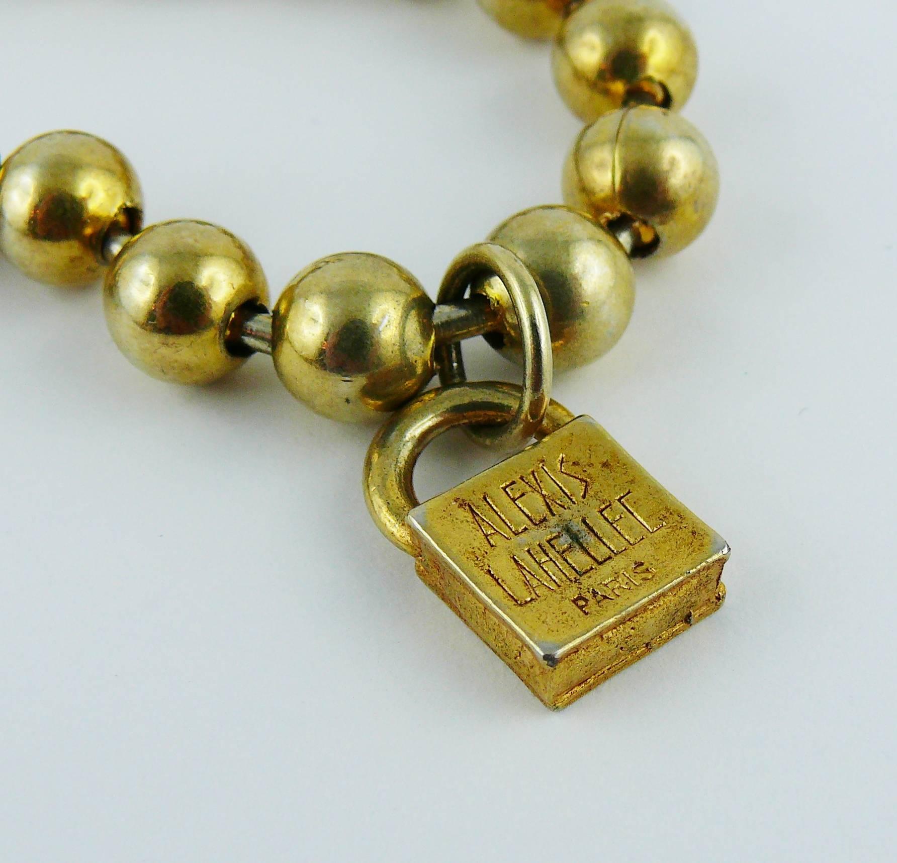 Alexis Lahellec Vintage Oversized Cross Pendant Necklace 4