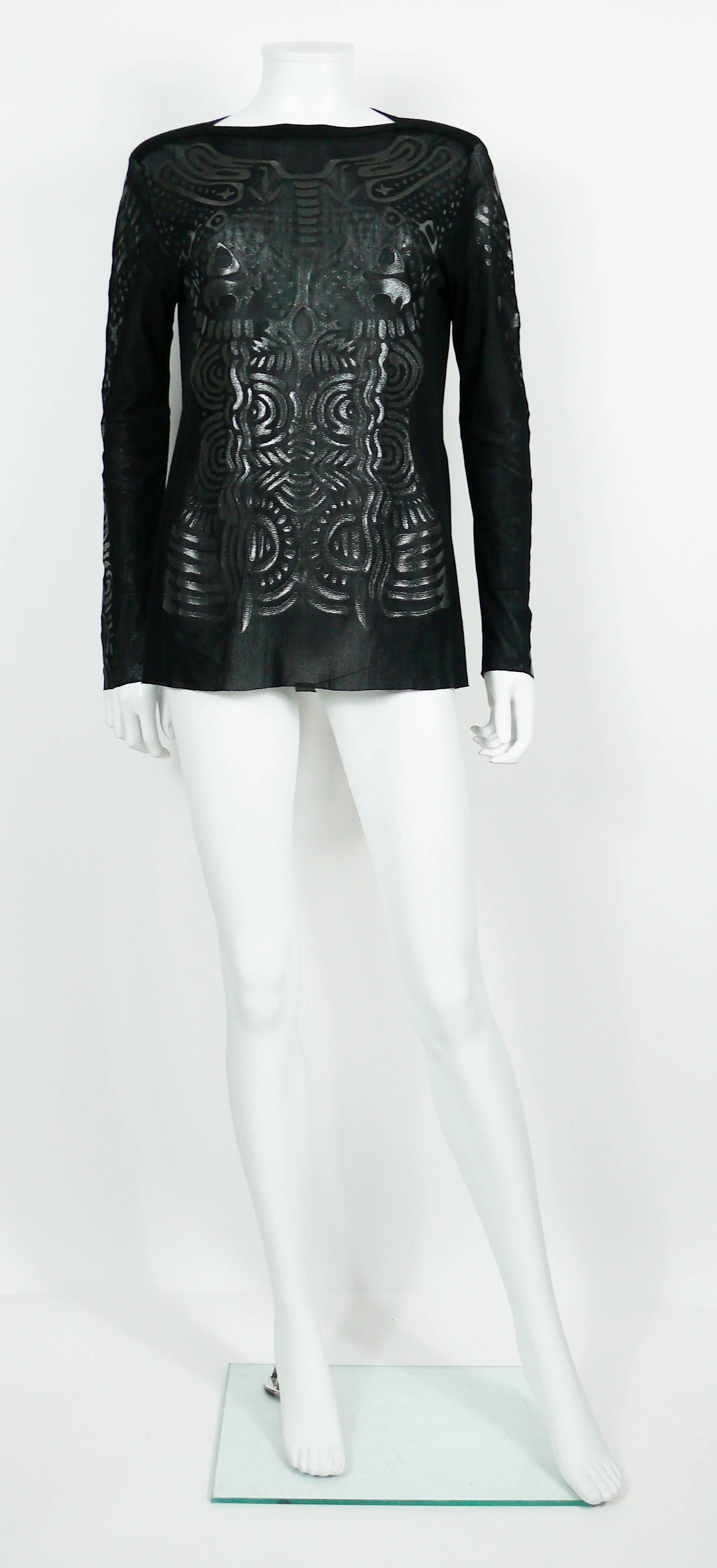 tattoo mesh top