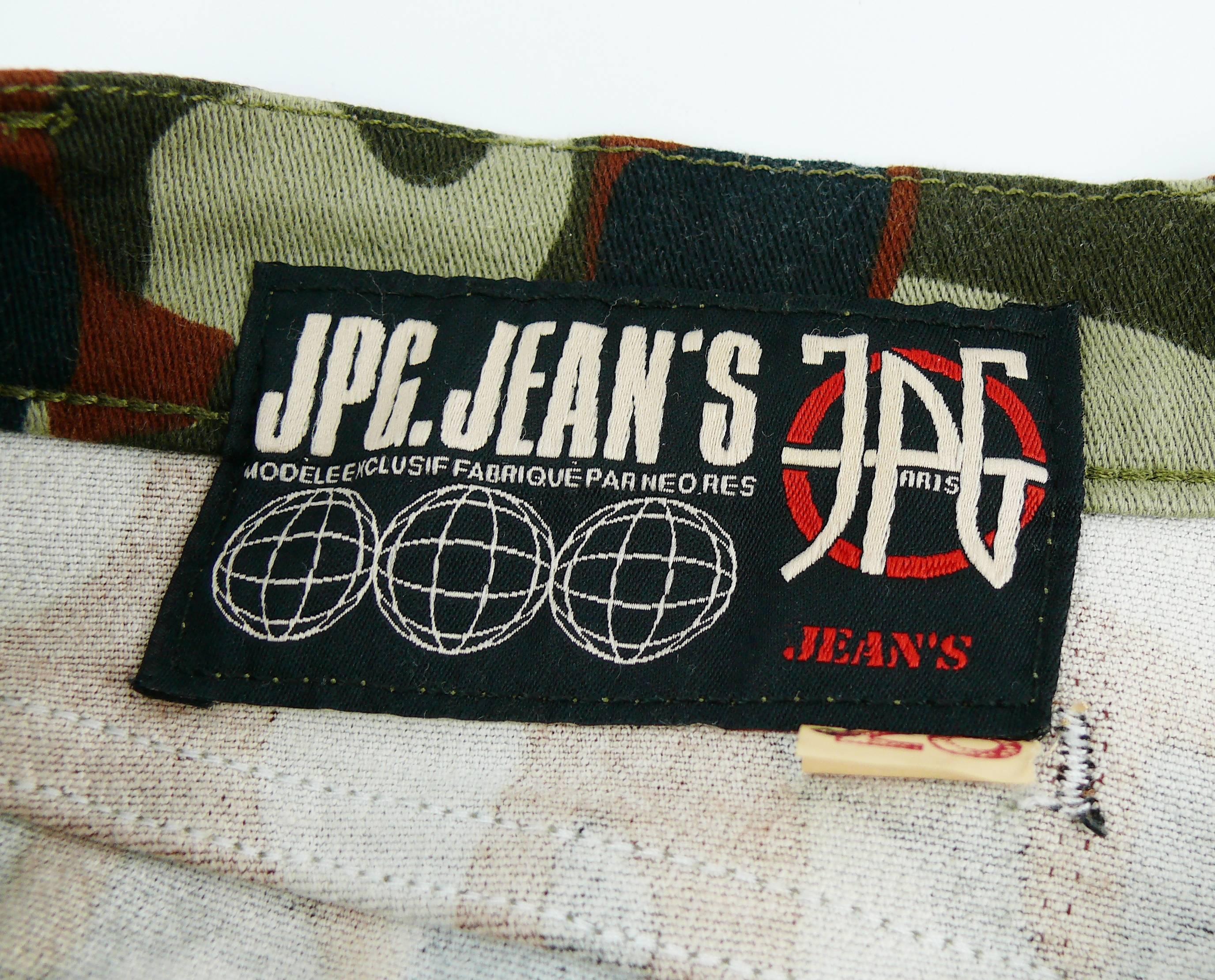Jean Paul Gaultier Vintage Camouflage Faces Pants Trousers 2