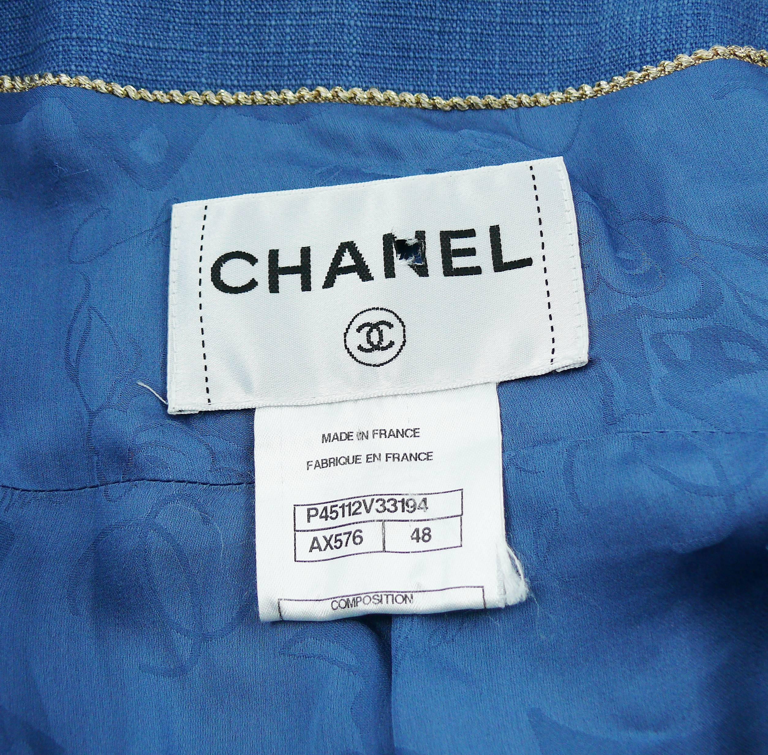 Chanel Cruise Resort 2013 Collection Chambray Runway Jacket 10