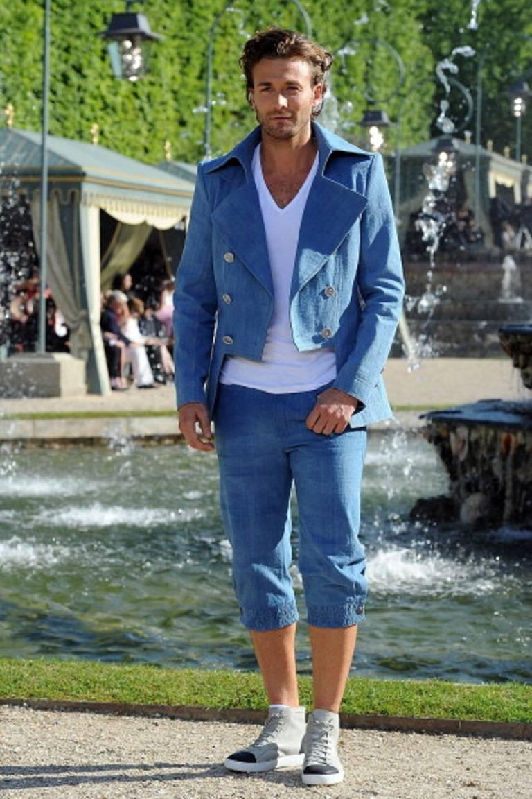 Women's Chanel Cruise Resort 2013 Collection Chambray Runway Jacket