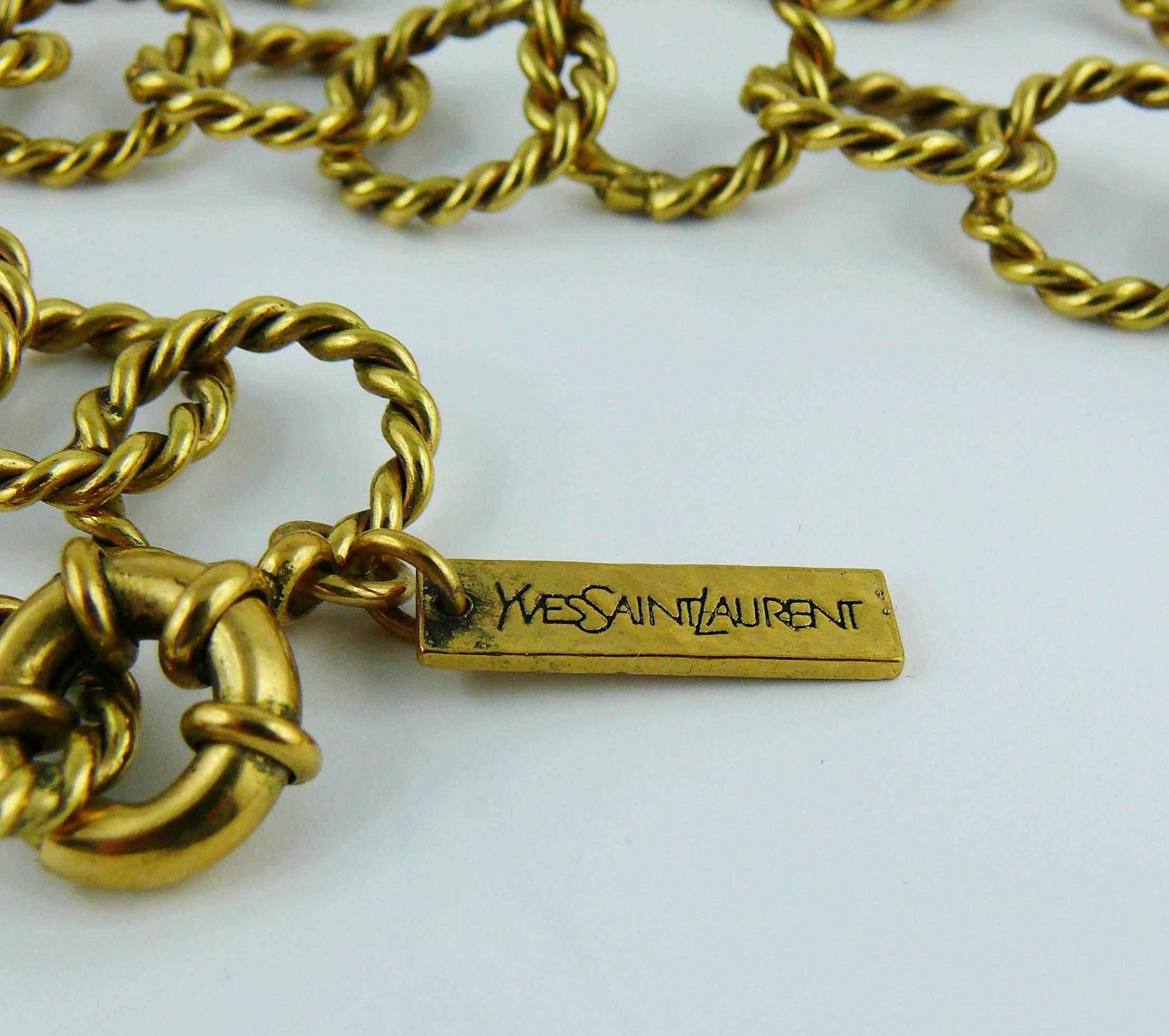 Yves Saint Laurent YSL RTW Woman Silhouette Sautoir Runway Necklace, Fall 2010  5