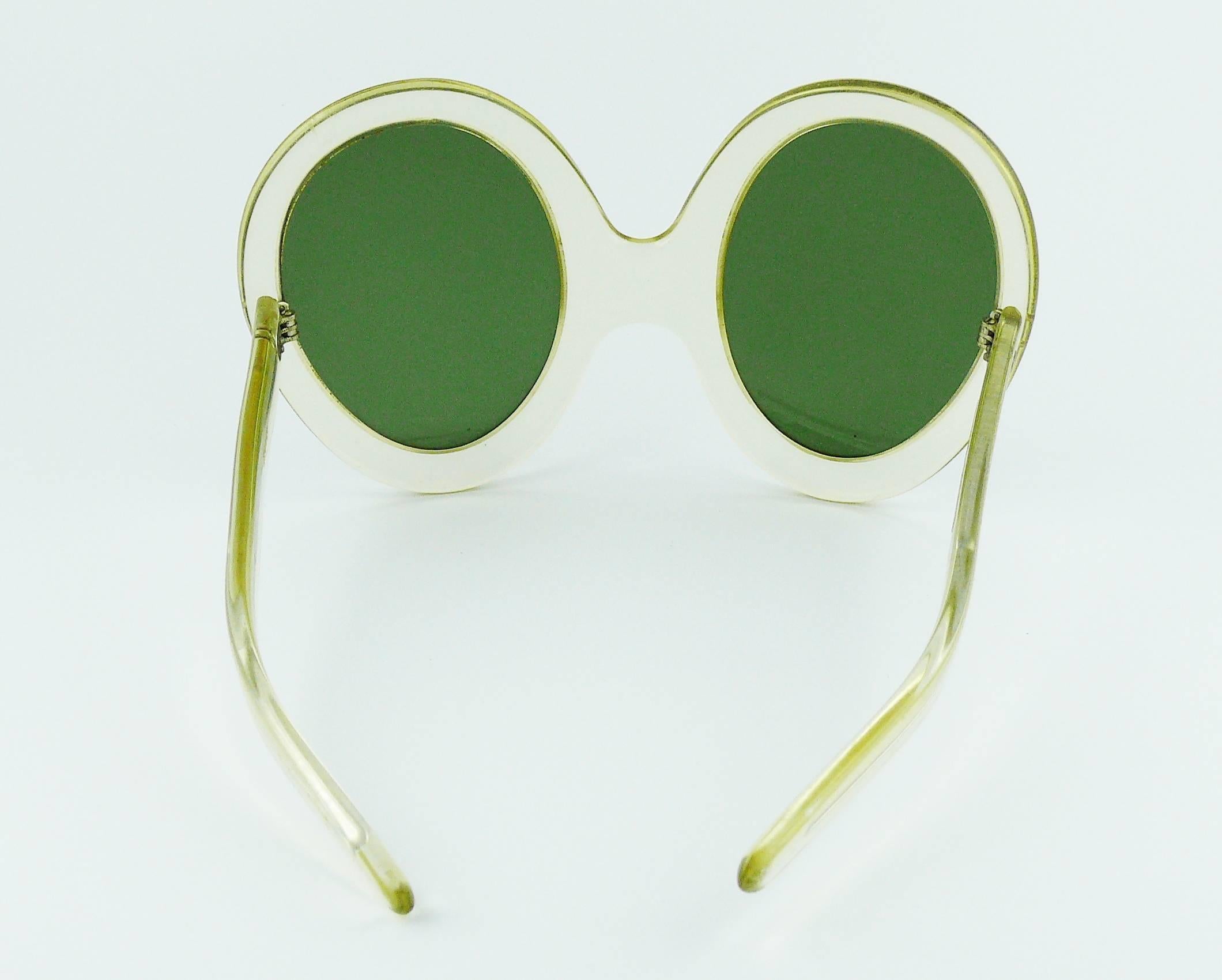 Pierre Cardin Vintage Lucite Oversized Avantgarde Sunglasses 1