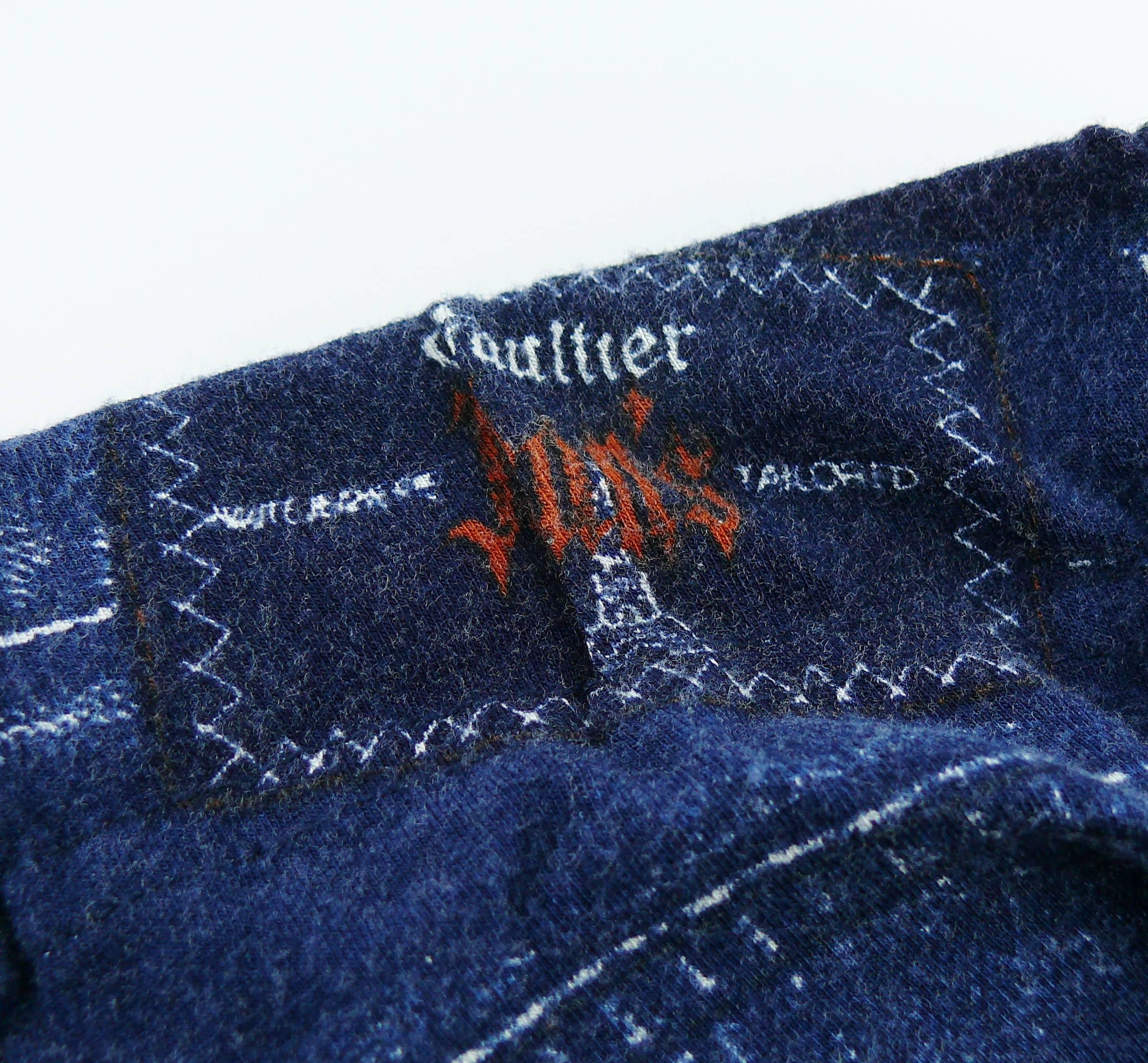 Jean Paul Gaultier Vintage Trompe L'oeil Maxi Skirt 6