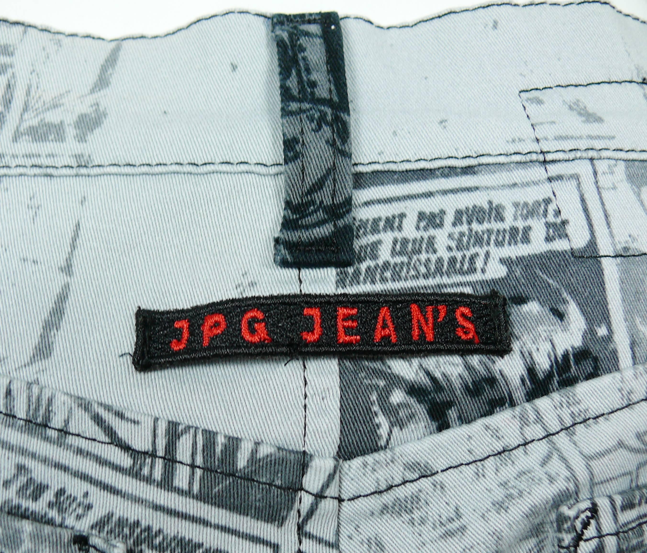 Jean Paul Gaultier Comic Cartoon Print Pants Trousers  4