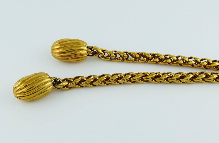 Yves Saint Laurent YSL Vintage Jewelled Heart Chain Belt at 1stDibs