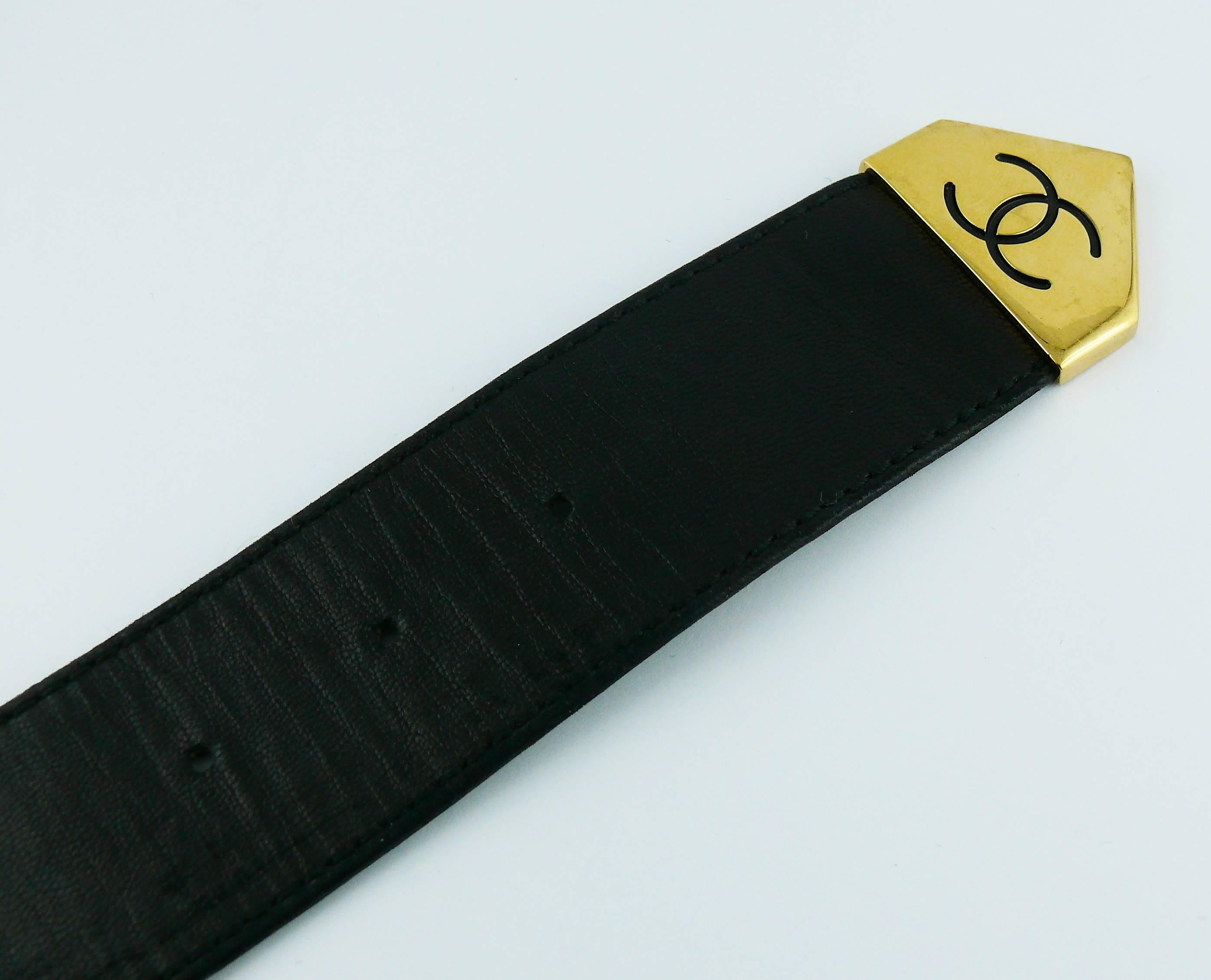 chanel leather belt