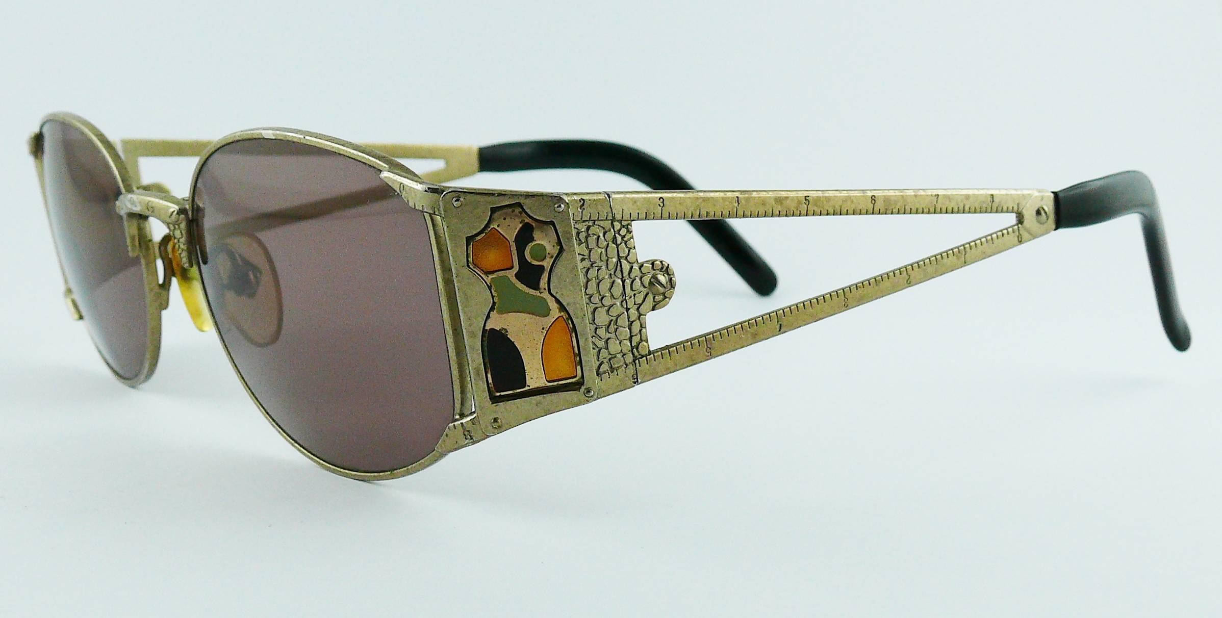 Gray Jean Paul Gaultier Vintage Bustiers Sunglasses 