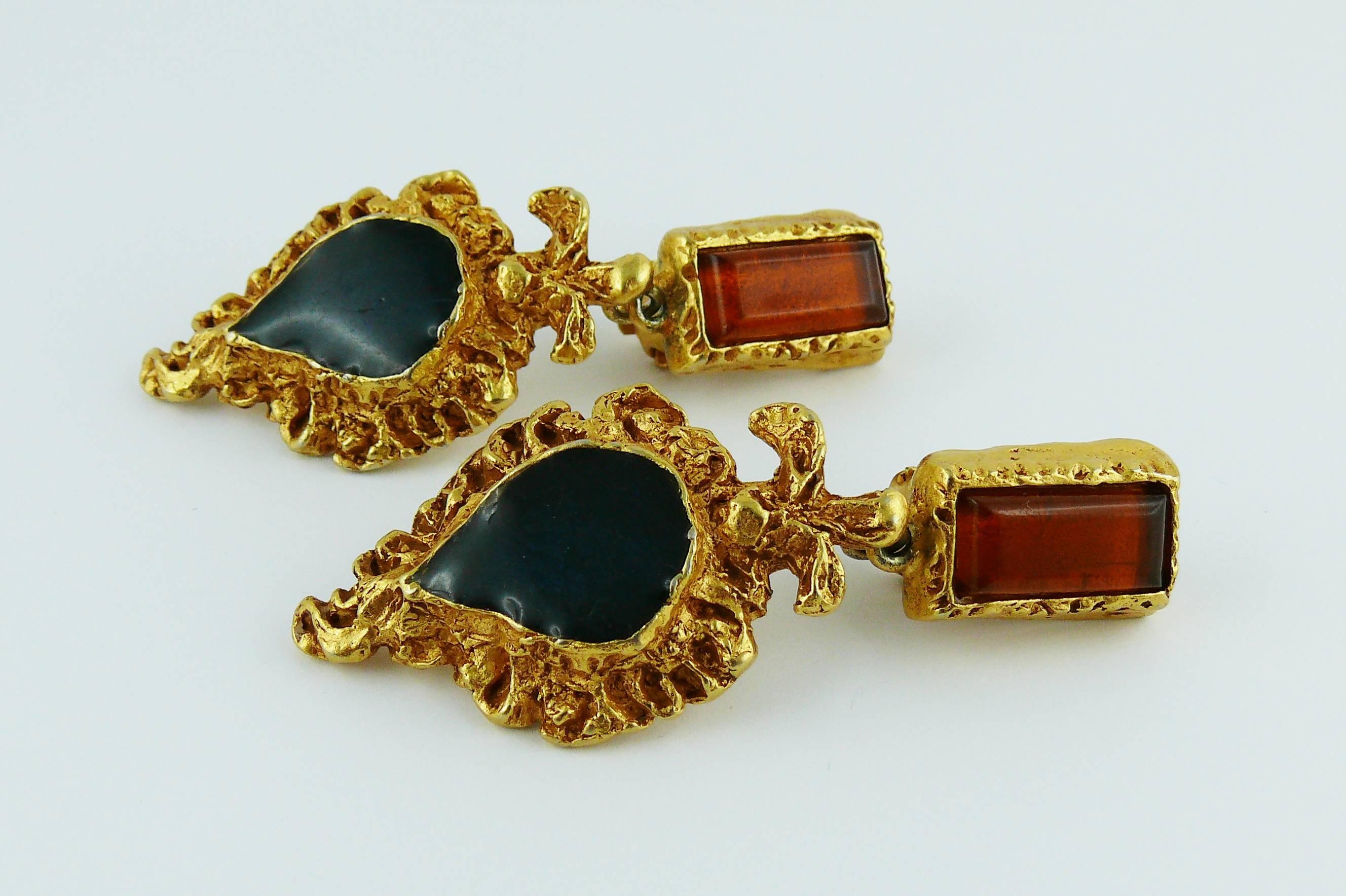 Christian Lacroix Vintage Baroque Dangling Earrings 2