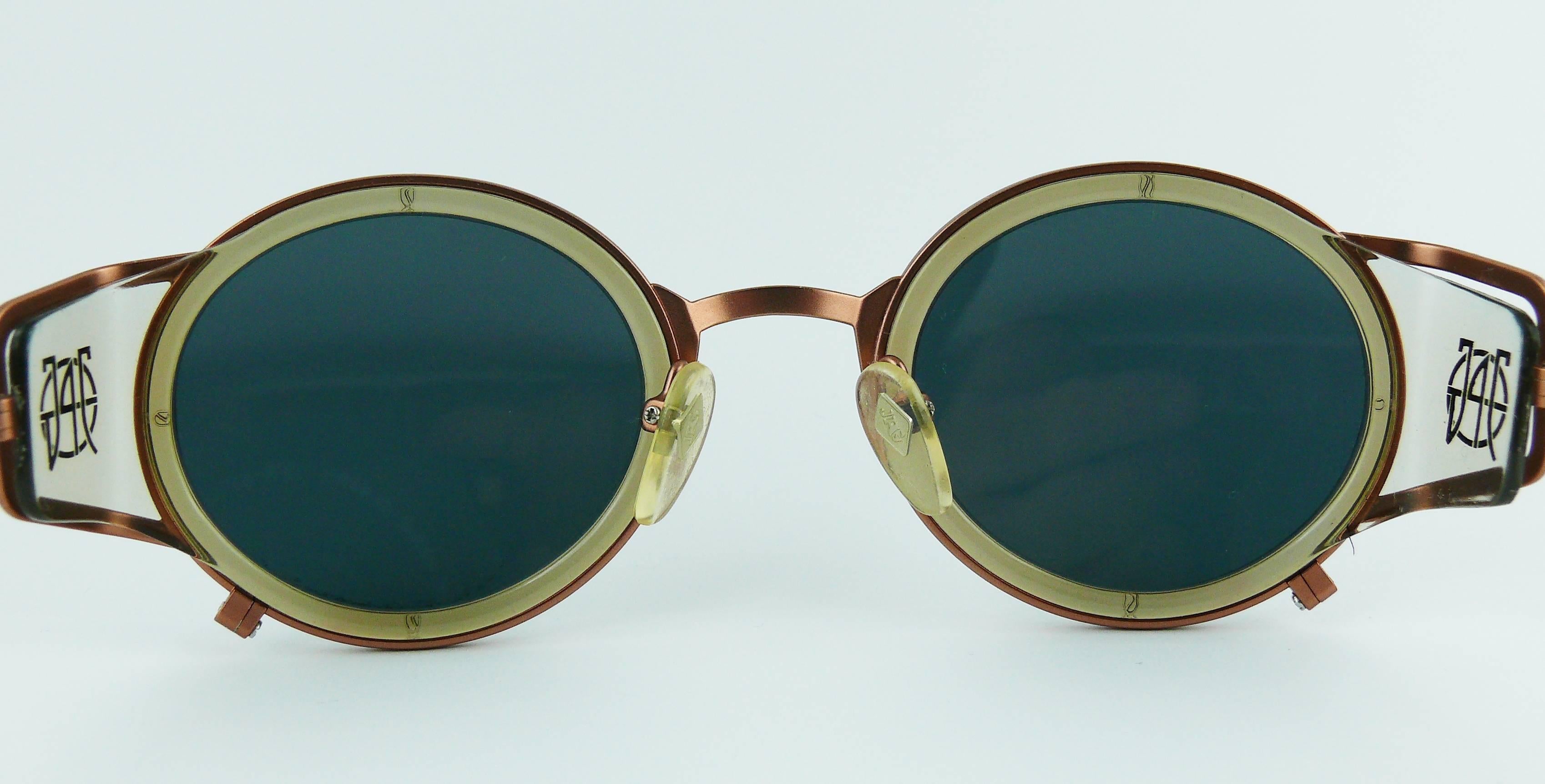 Jean Paul Gaultier Vintage Sunglasses with Side Shields 58-6201  1