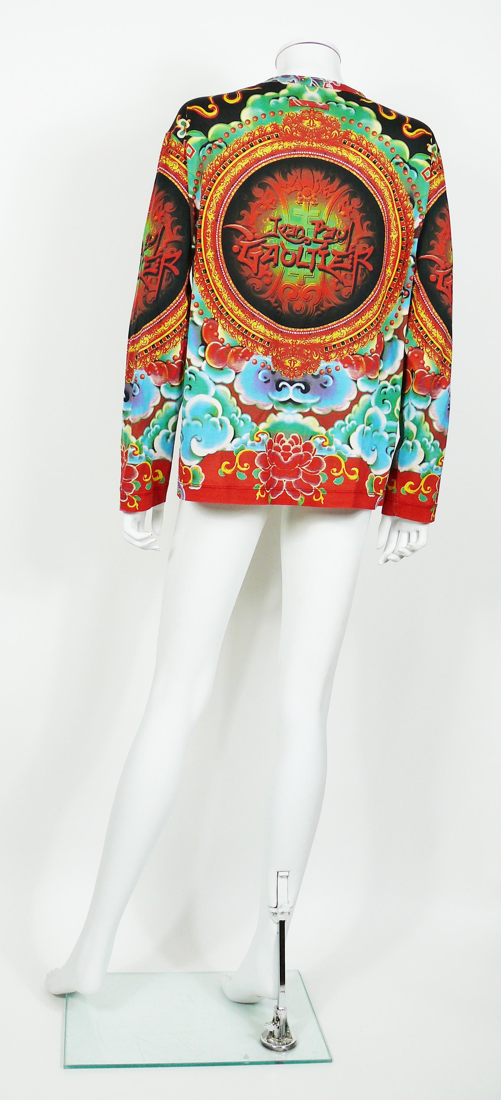 Jean Paul Gaultier Maille Vintage Asiatic Print Unisex Shirt 3