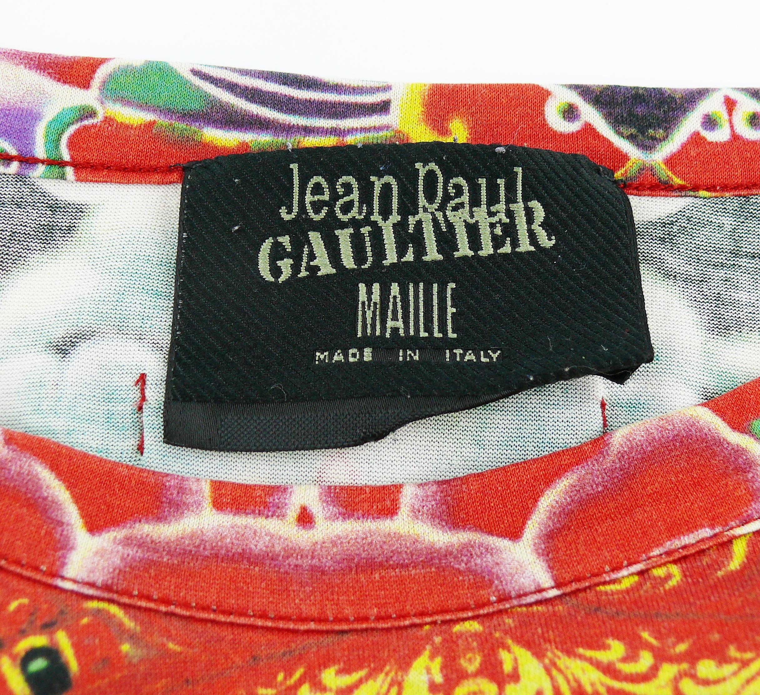 Jean Paul Gaultier Maille Vintage Asiatic Print Unisex Shirt 5