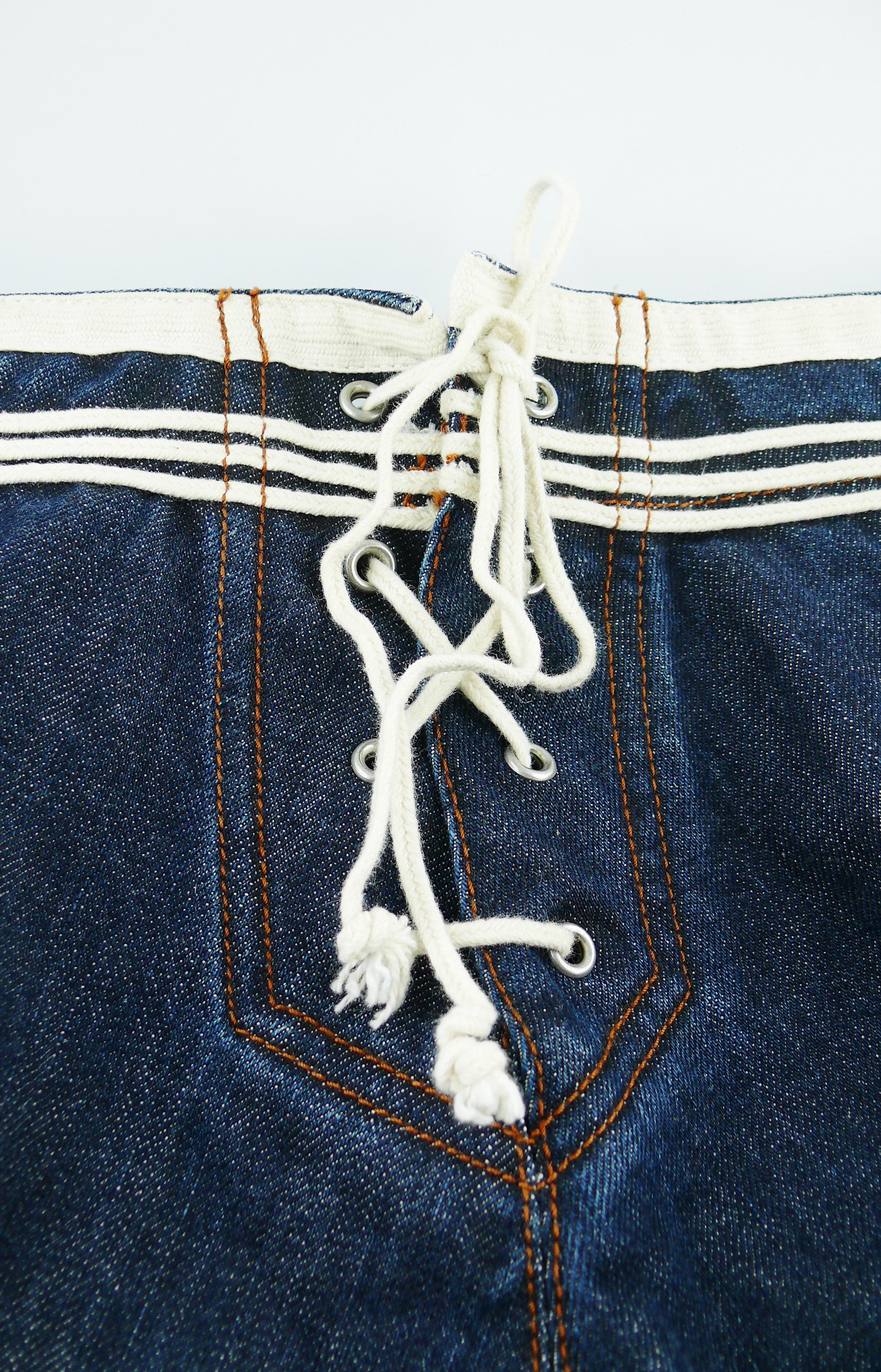 Jean Paul Gaultier Vintage Iconic Sailor Jeans US Size 8 4