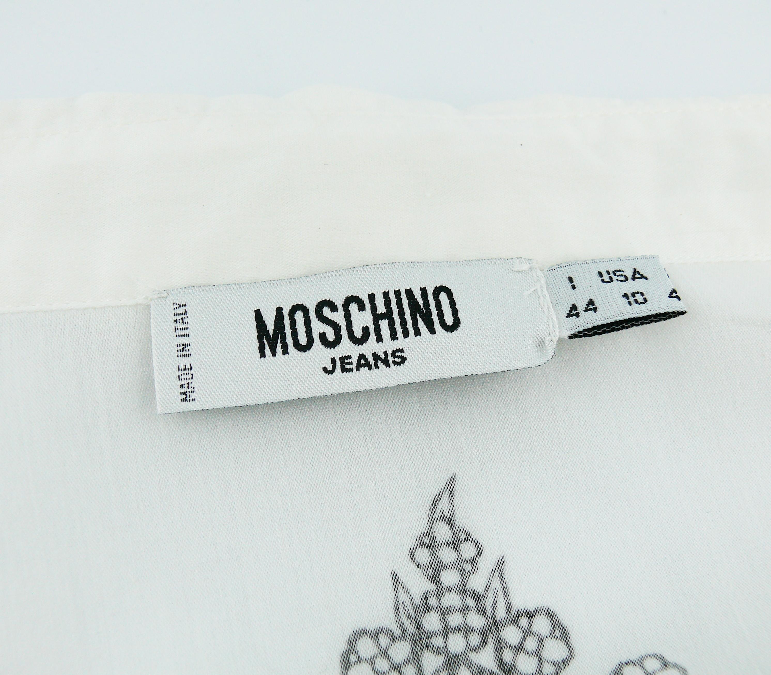Moschino Vintage Faites Votre Jeux ! Shirt US Size 10 5