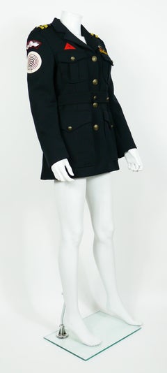 Moschino Vintage Military Style Harmony Jacket USA Size 8
