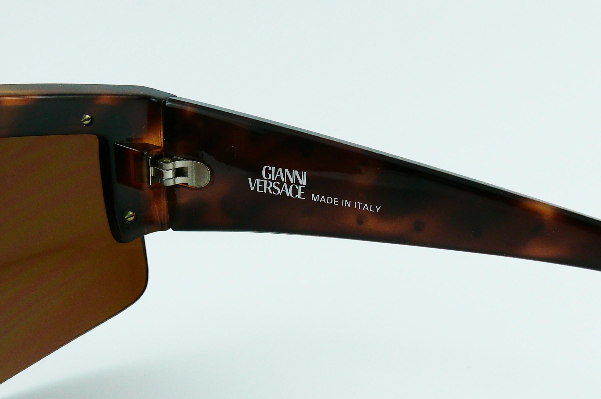 Gianni Versace Vintage Mod. 393 Shield Sunglasses 7
