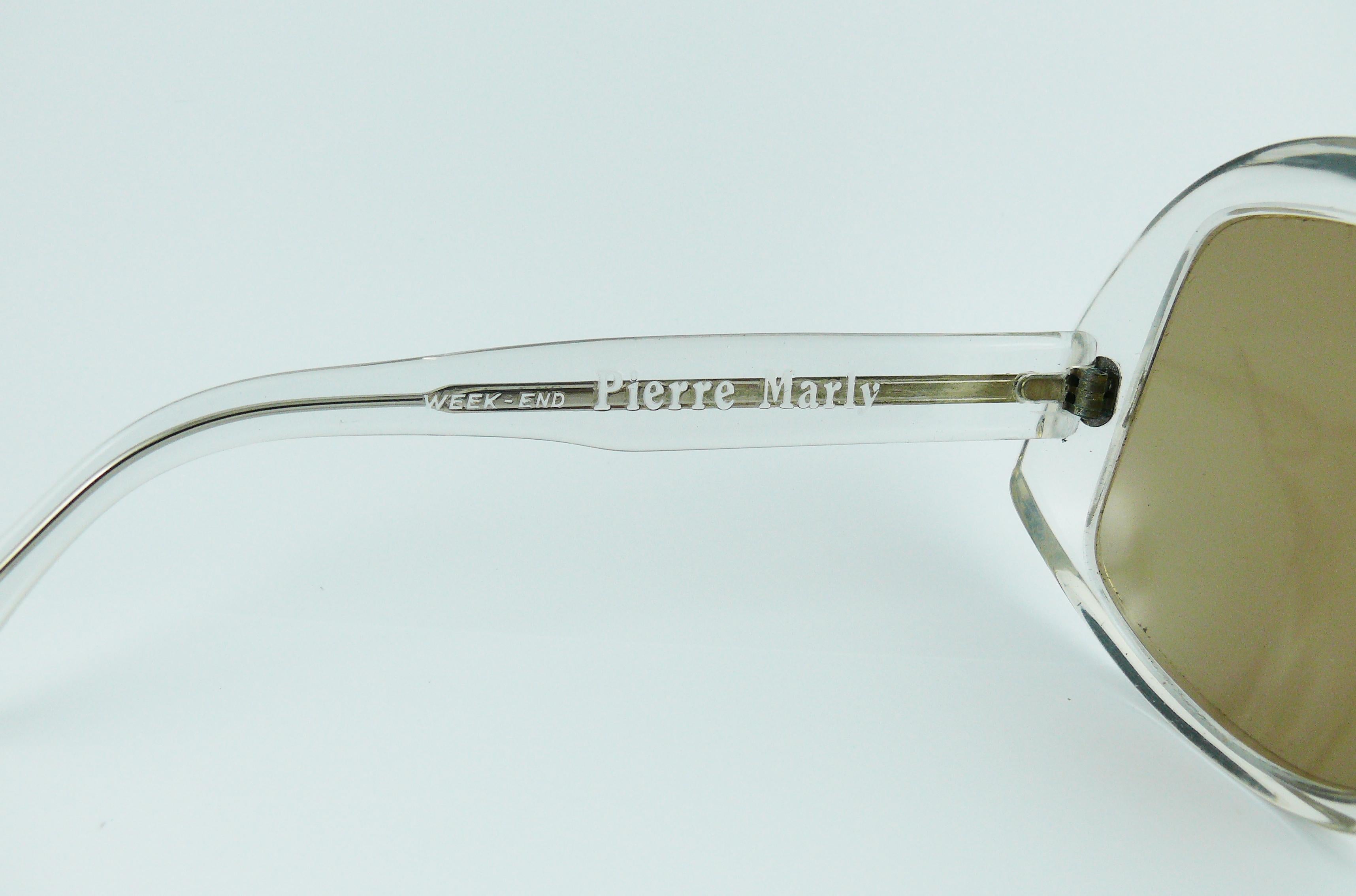 Pierre Marly Vintage Week-End Clear Sunglasses 2